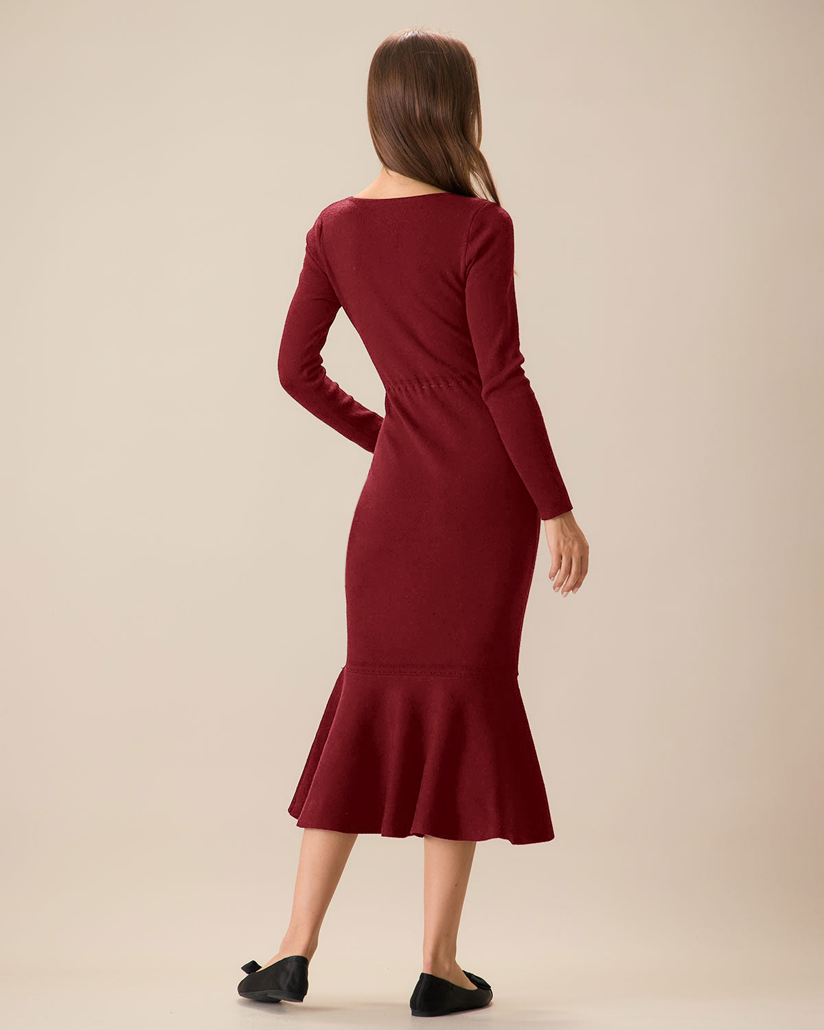 Women Knitted Viscose Sweater Dress Dresses - RIHOAS