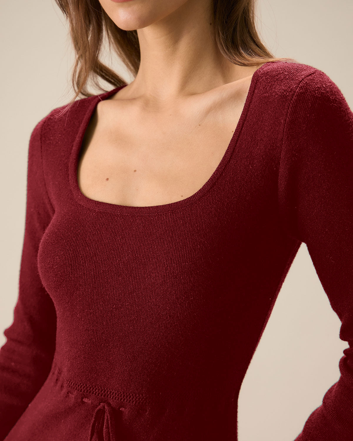 Women Knitted Viscose Sweater Dress Dresses - RIHOAS