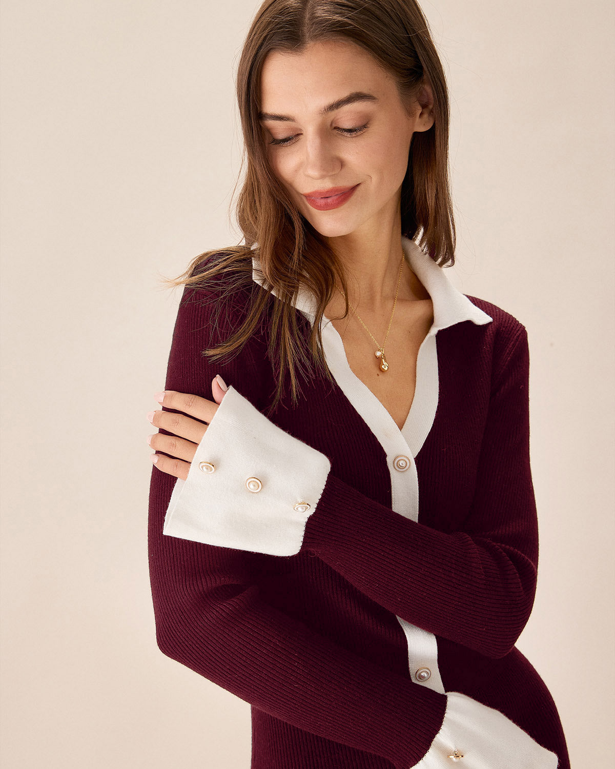 Women Knitted Viscose Sweater Dresses Dresses - RIHOAS