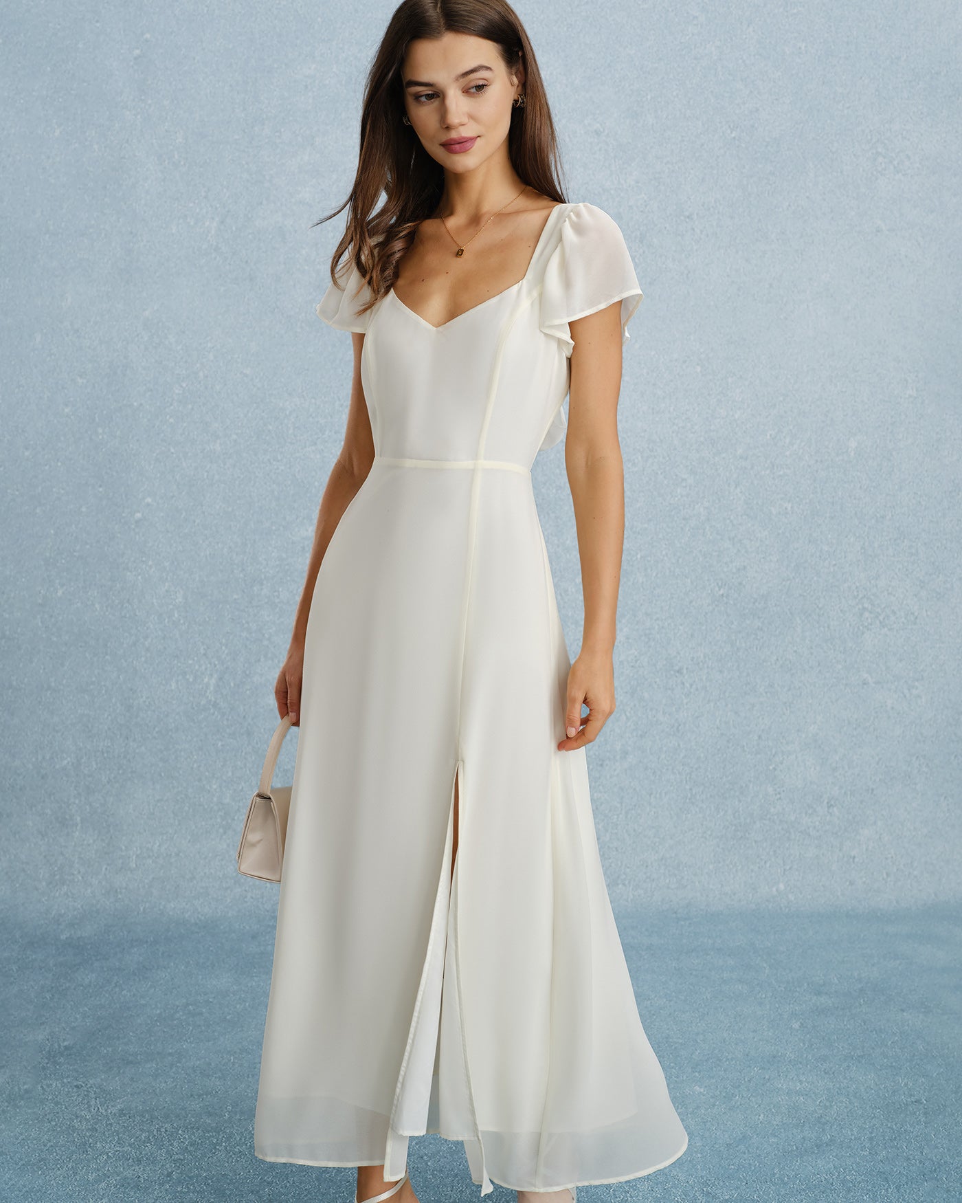 Women Woven Polyester Maxi Dresses Dresses - RIHOAS