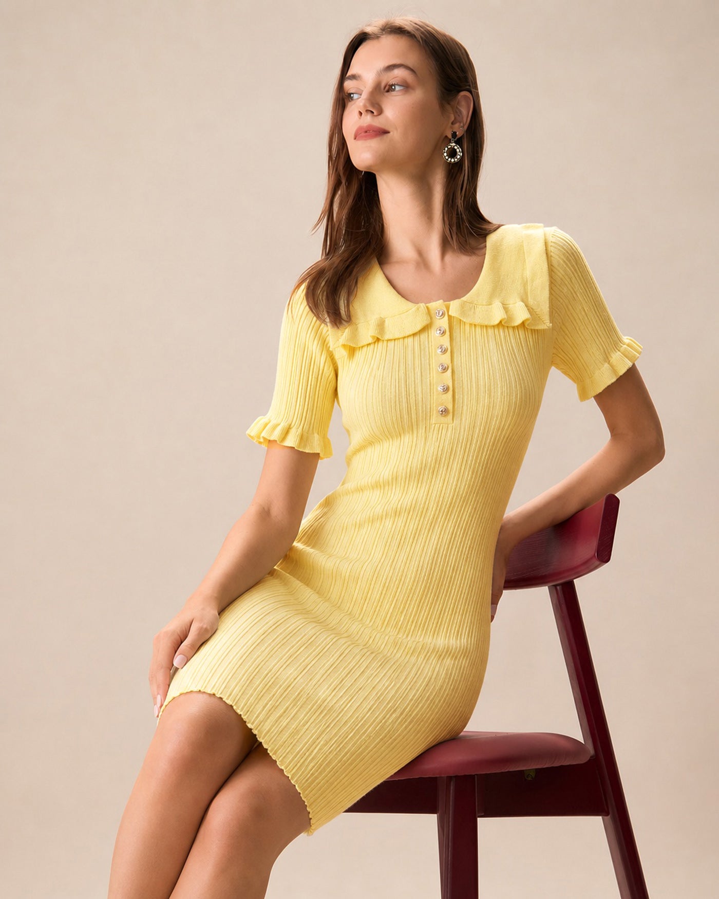 Women's Acrylic Knit Dress Dresses - RIHOAS