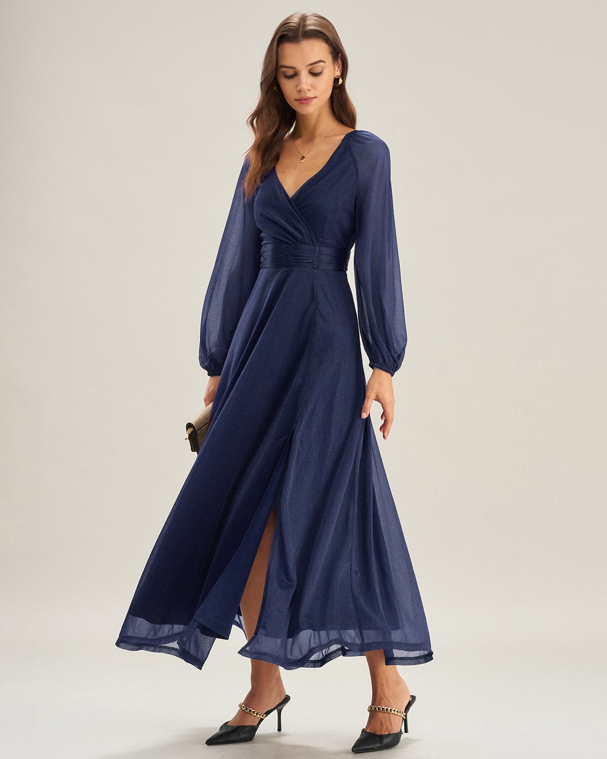 Women's Knit Polyester Maxi Dresses Dresses - RIHOAS