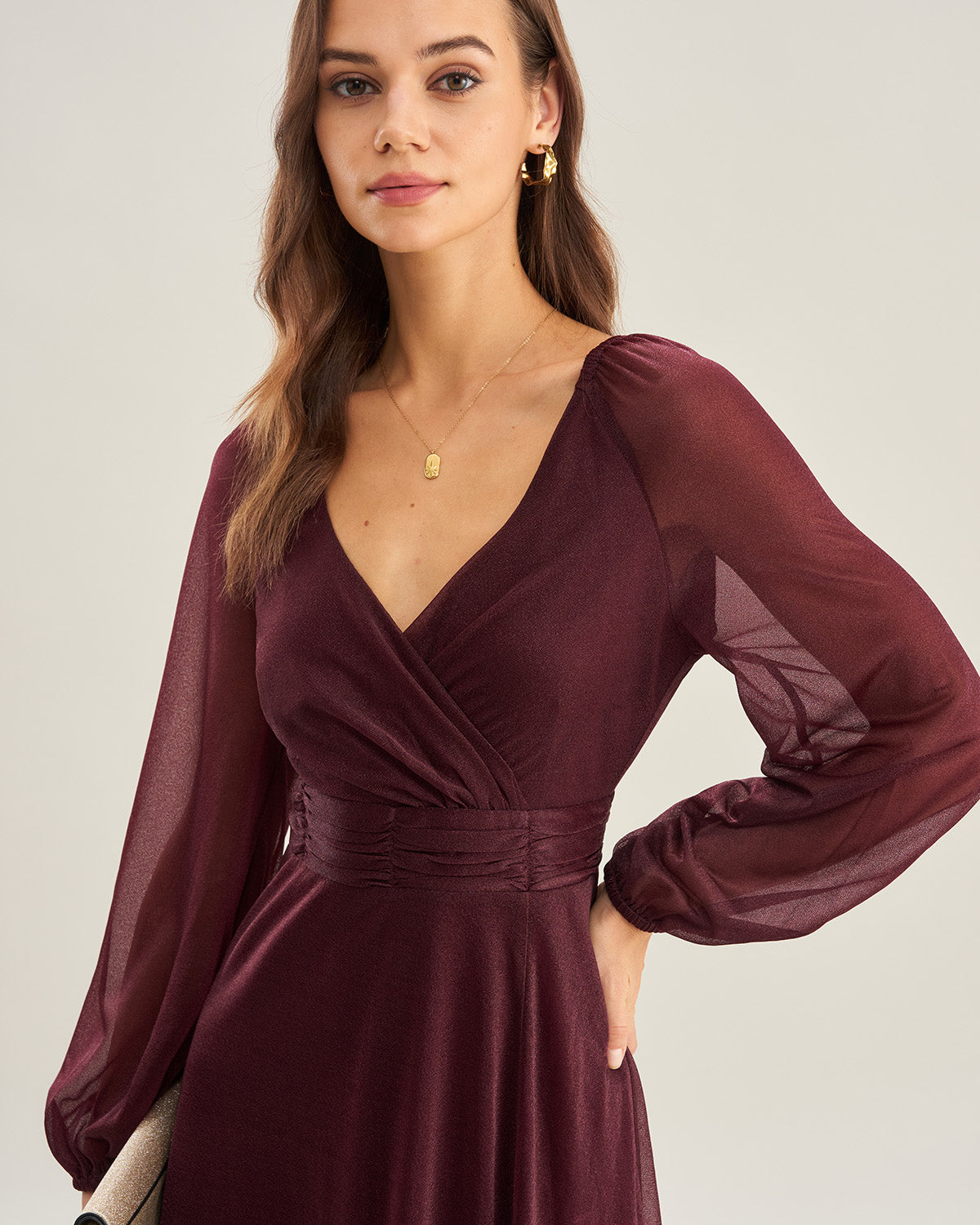 Women's Knit Polyester Maxi Dresses Dresses - RIHOAS