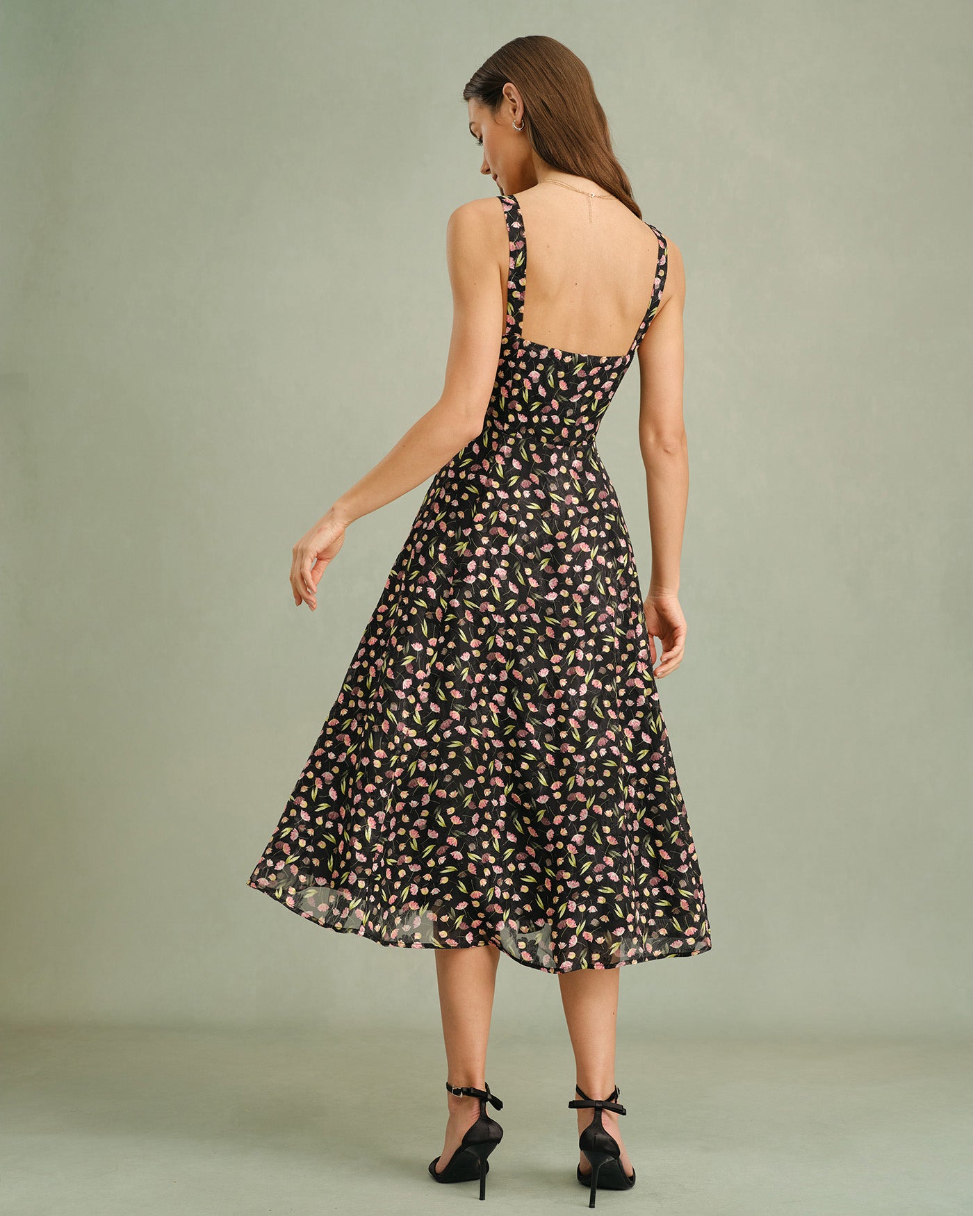 Women's Knit Polyester Midi Dress Dresses - RIHOAS
