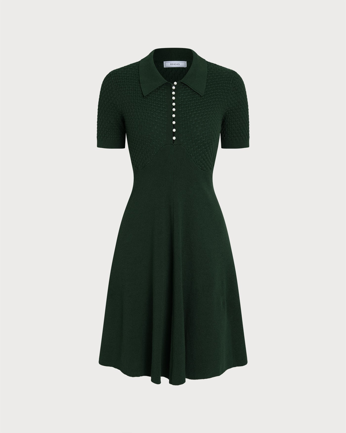 Women's Knitted Cotton Sweater Dress Dresses - RIHOAS