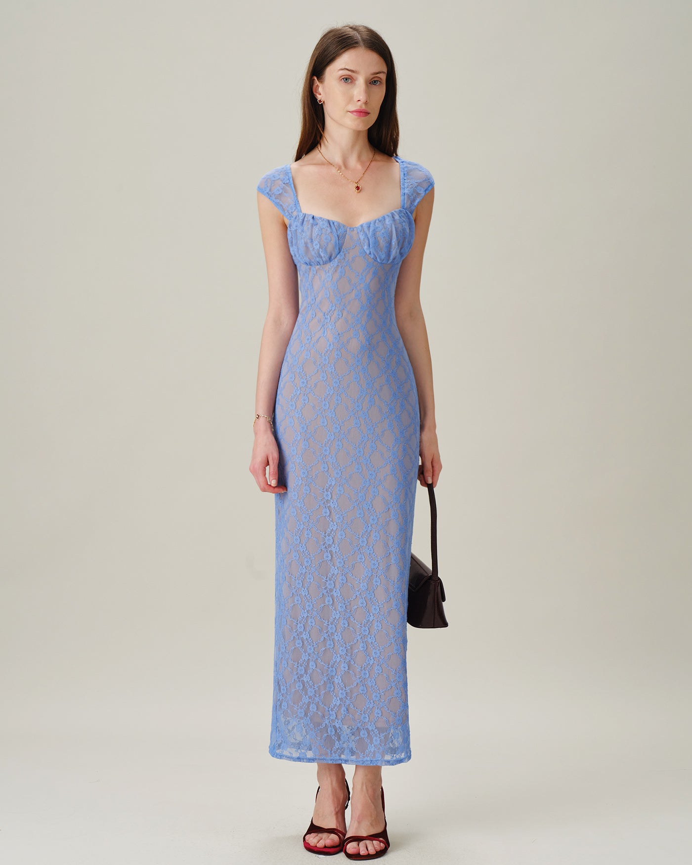 Women's Knitted Nylon Maxi Dresses Dresses - RIHOAS