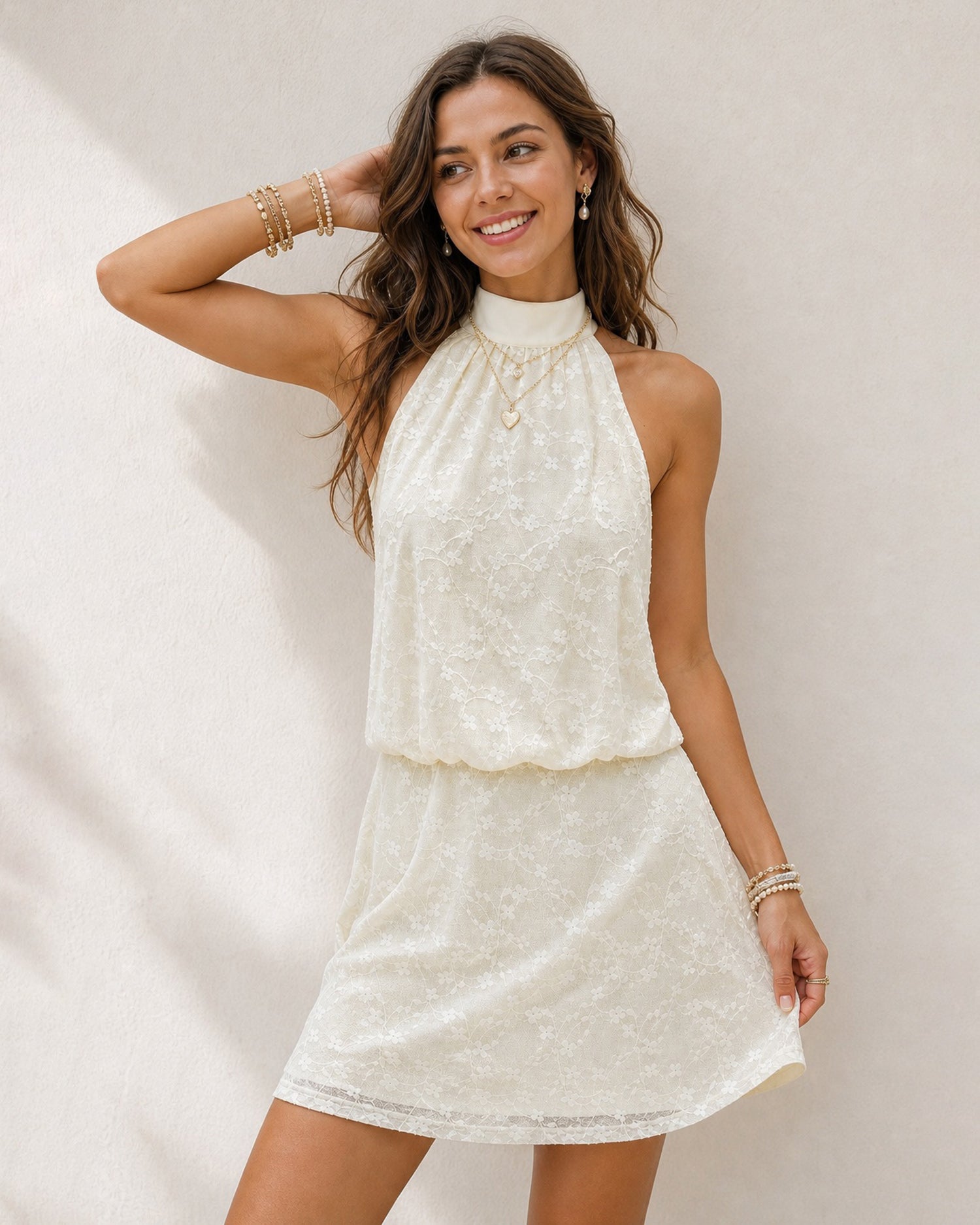 Women's Knitted Nylon Mini Dresses Dresses - RIHOAS