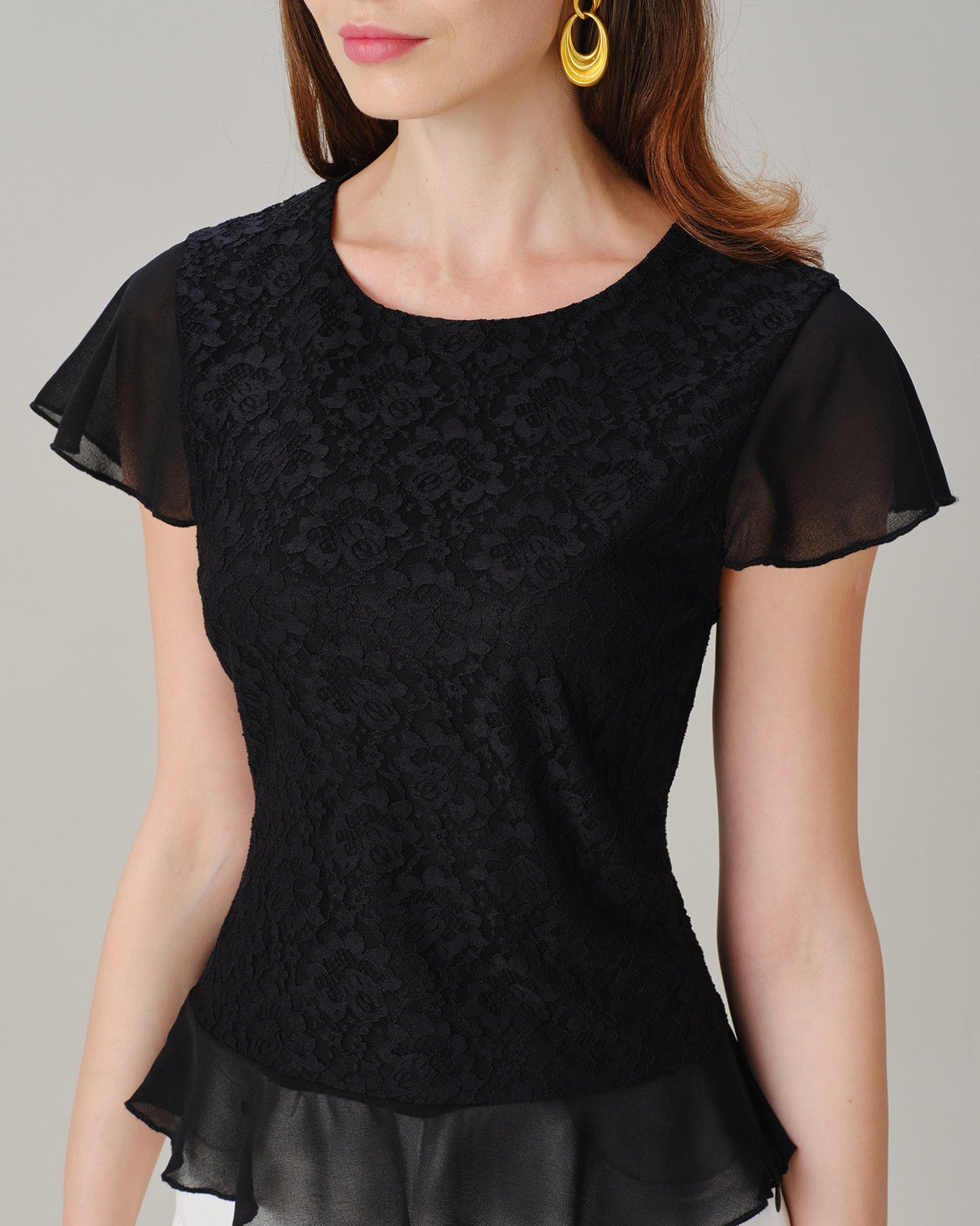 Women's Knitted Nylon Tees Tops - RIHOAS