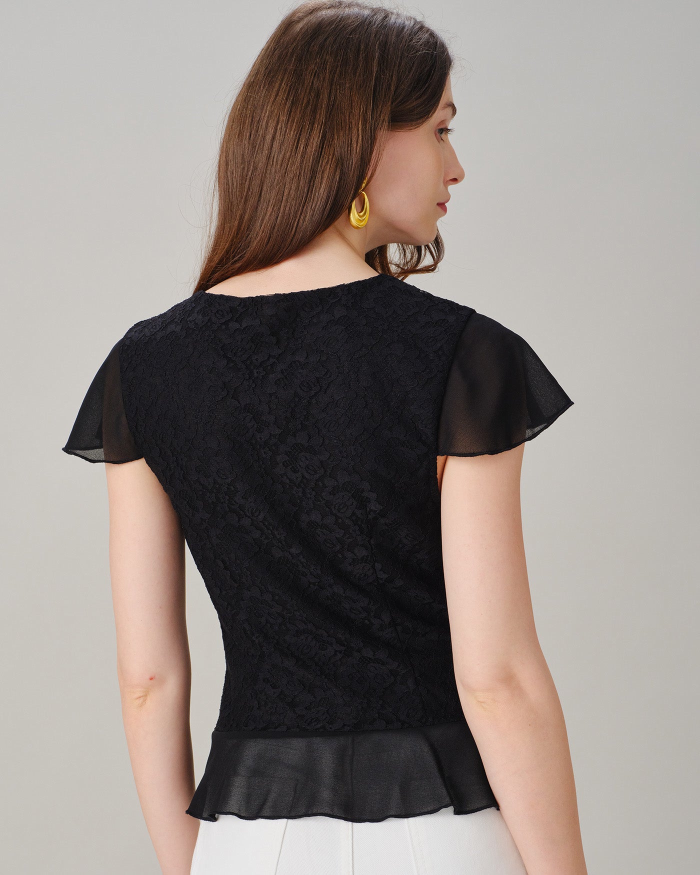 Women's Knitted Nylon Tees Tops - RIHOAS