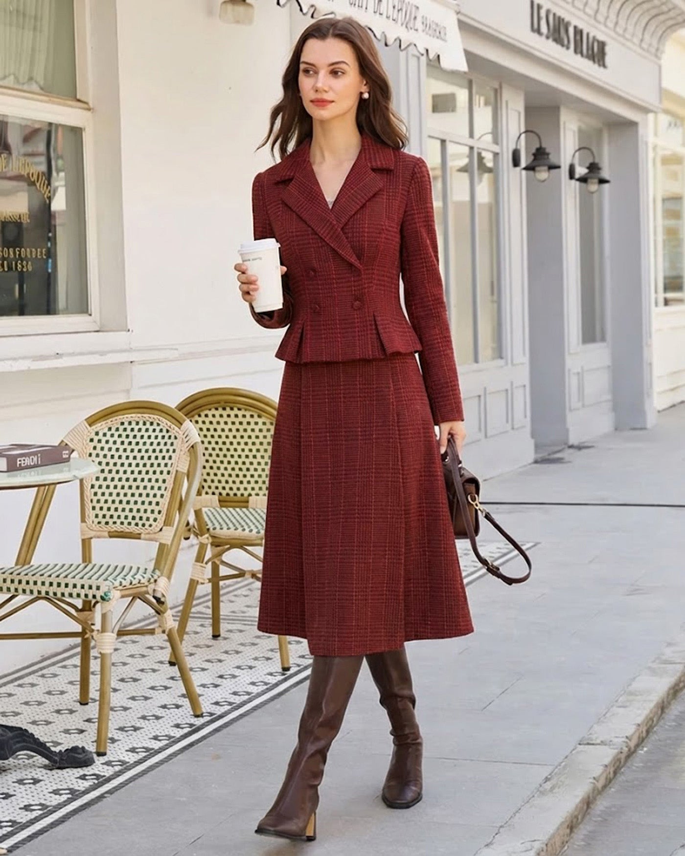 Women's knitted polyester jacket Outerwear - RIHOAS