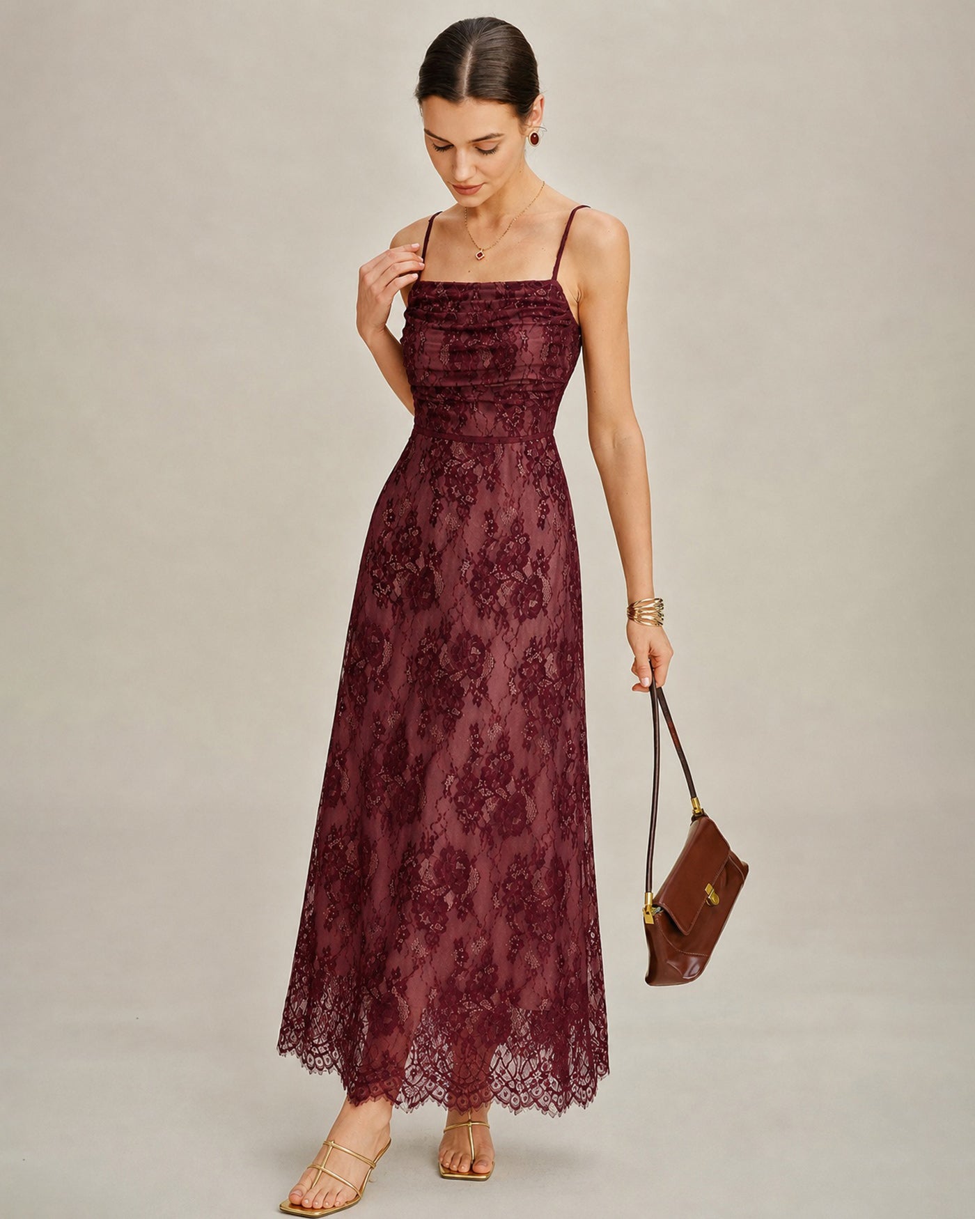 Women's Knitted Polyester Maxi Dresses Dresses - RIHOAS