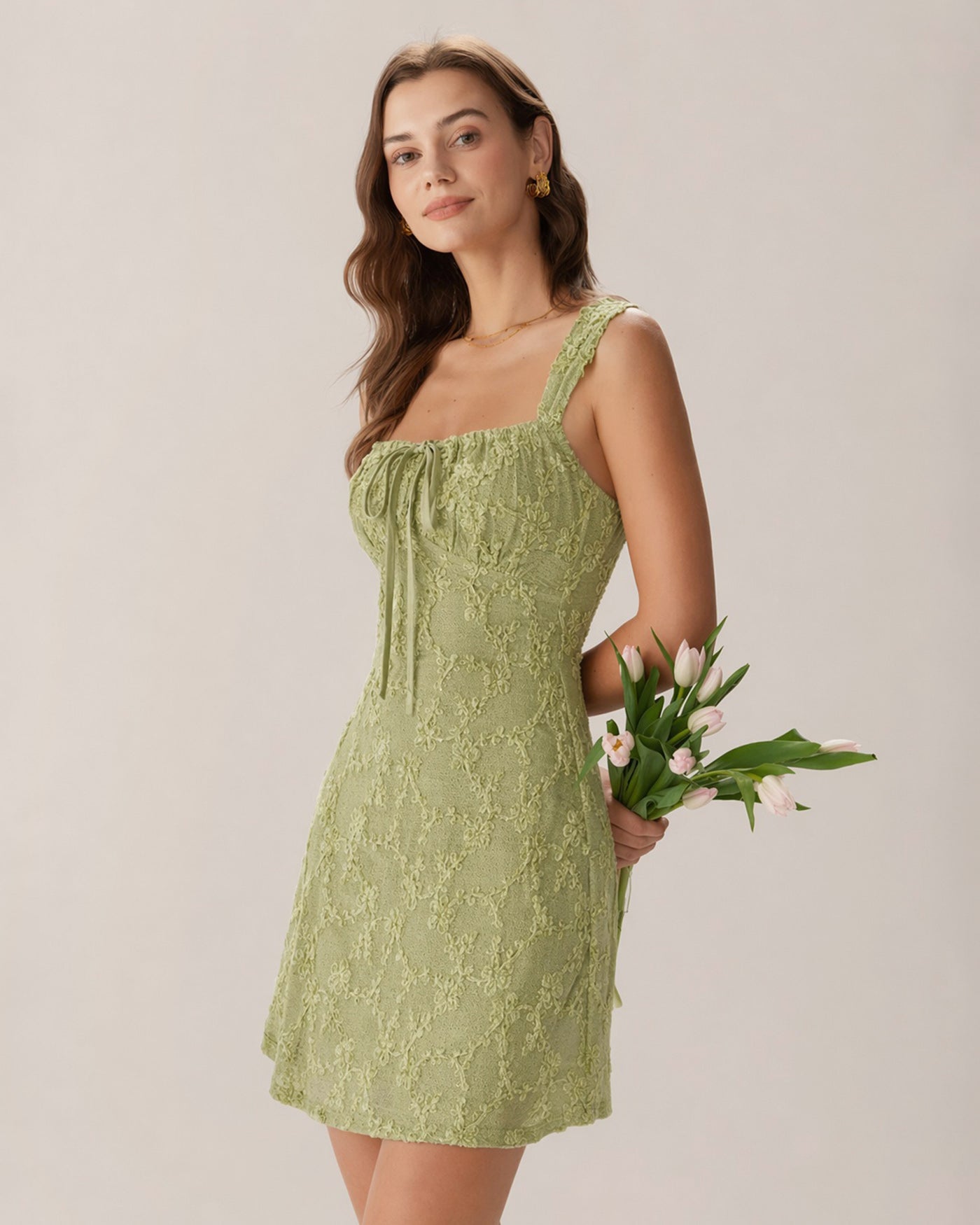 Women's Knitted Polyester Mini Dress Dresses - RIHOAS