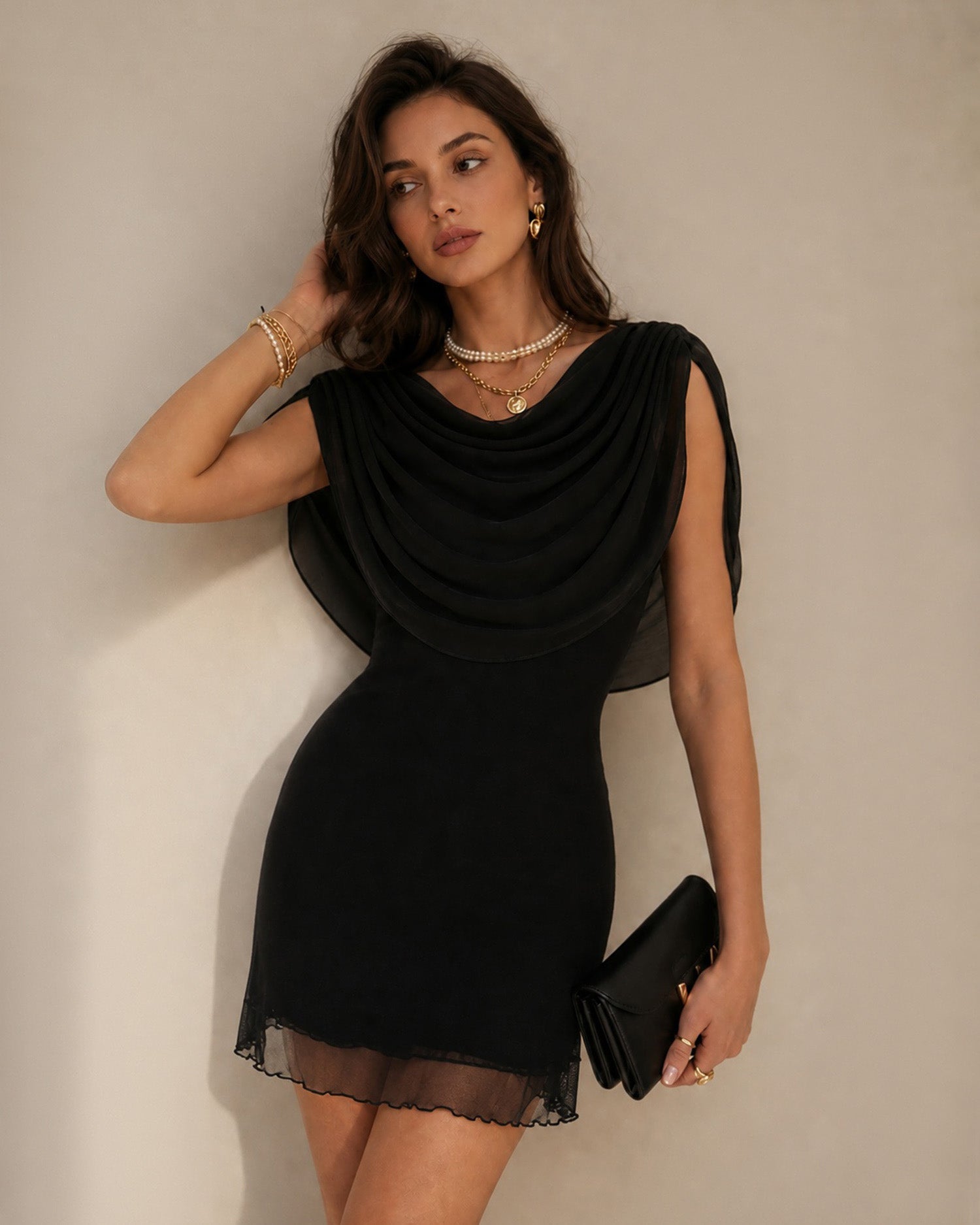 Women's Knitted Polyester Mini Dresses Dresses - RIHOAS