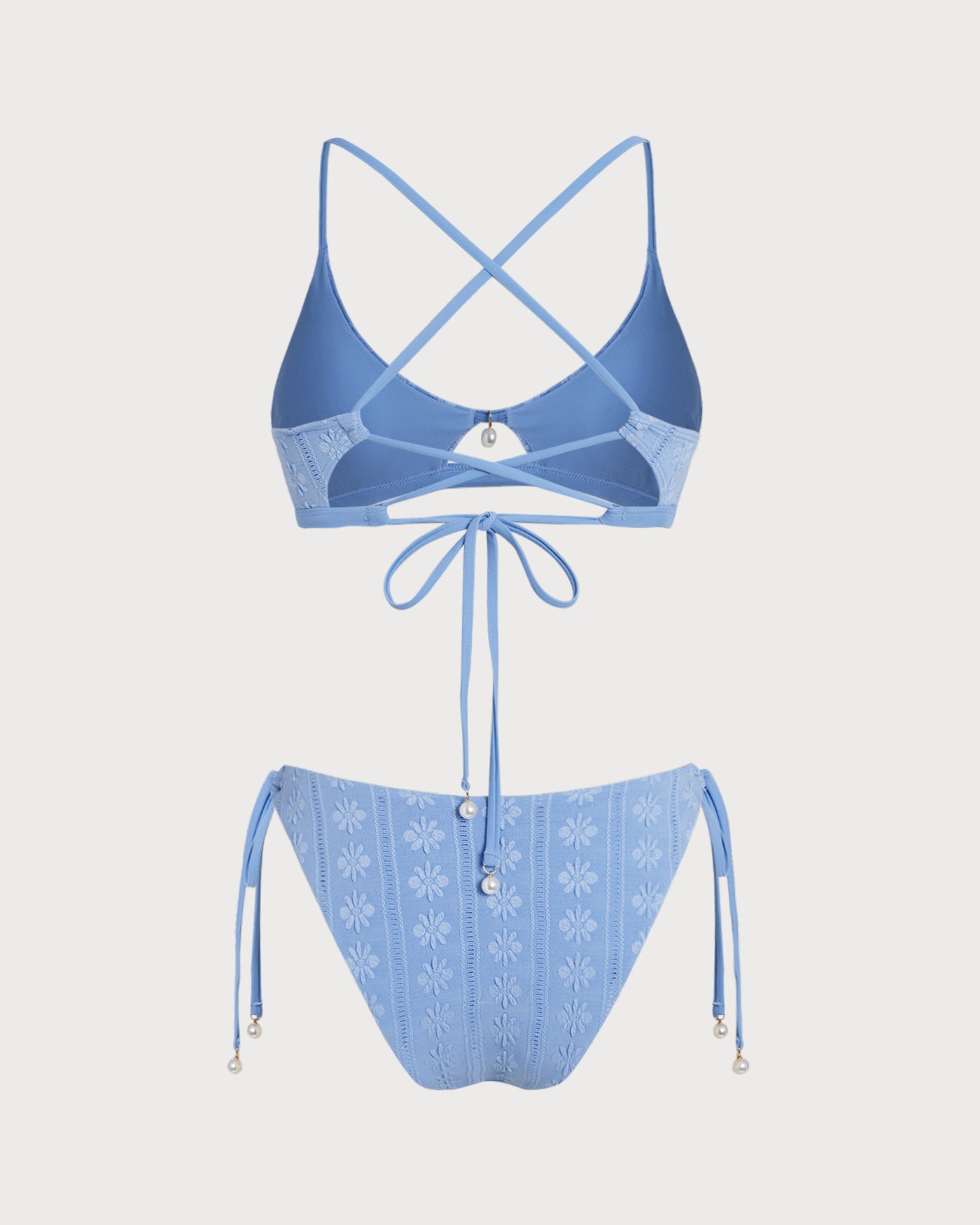 Women's Knitted Polyester Tankini Set Bikinis - RIHOAS