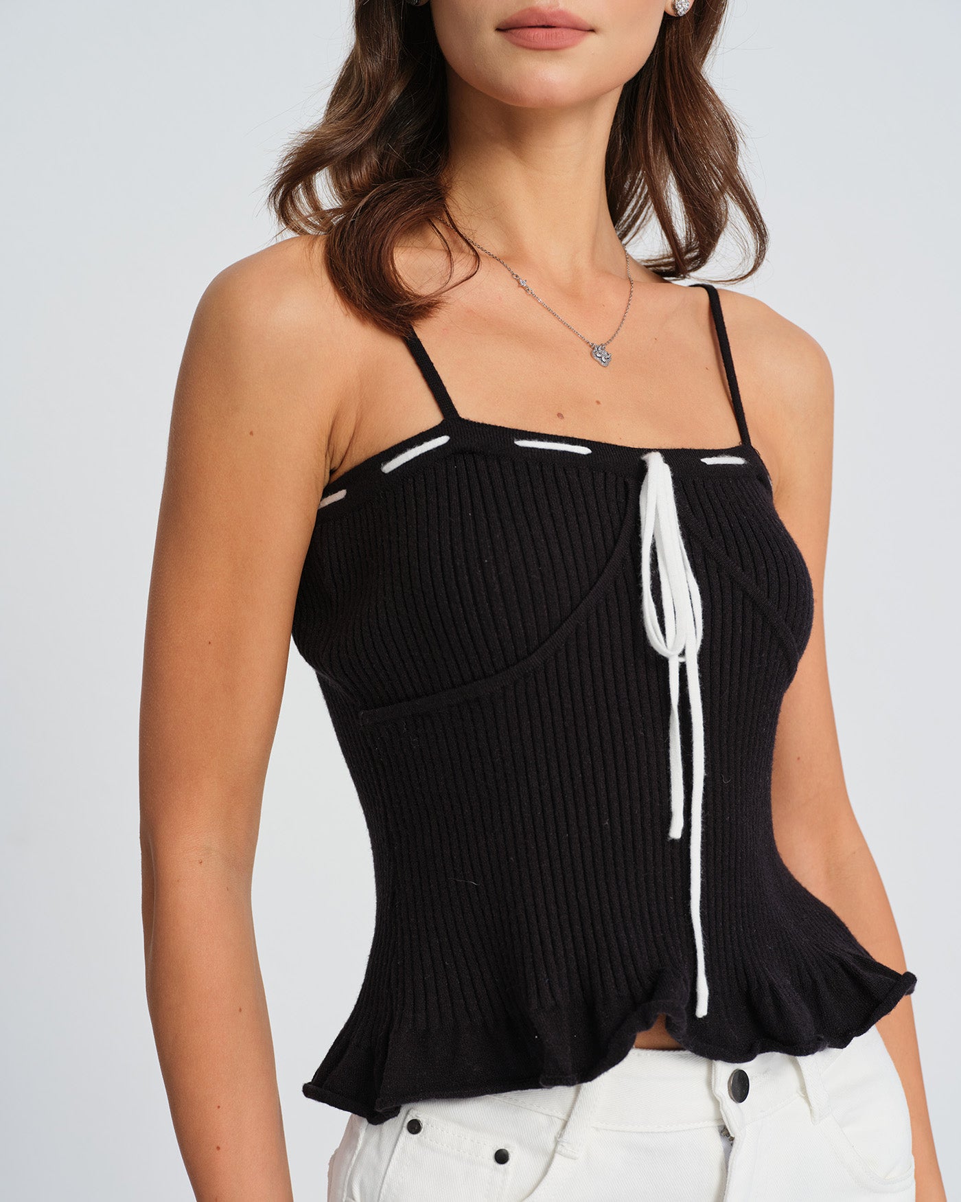 Women's Knitted Viscose Camis Tops - RIHOAS