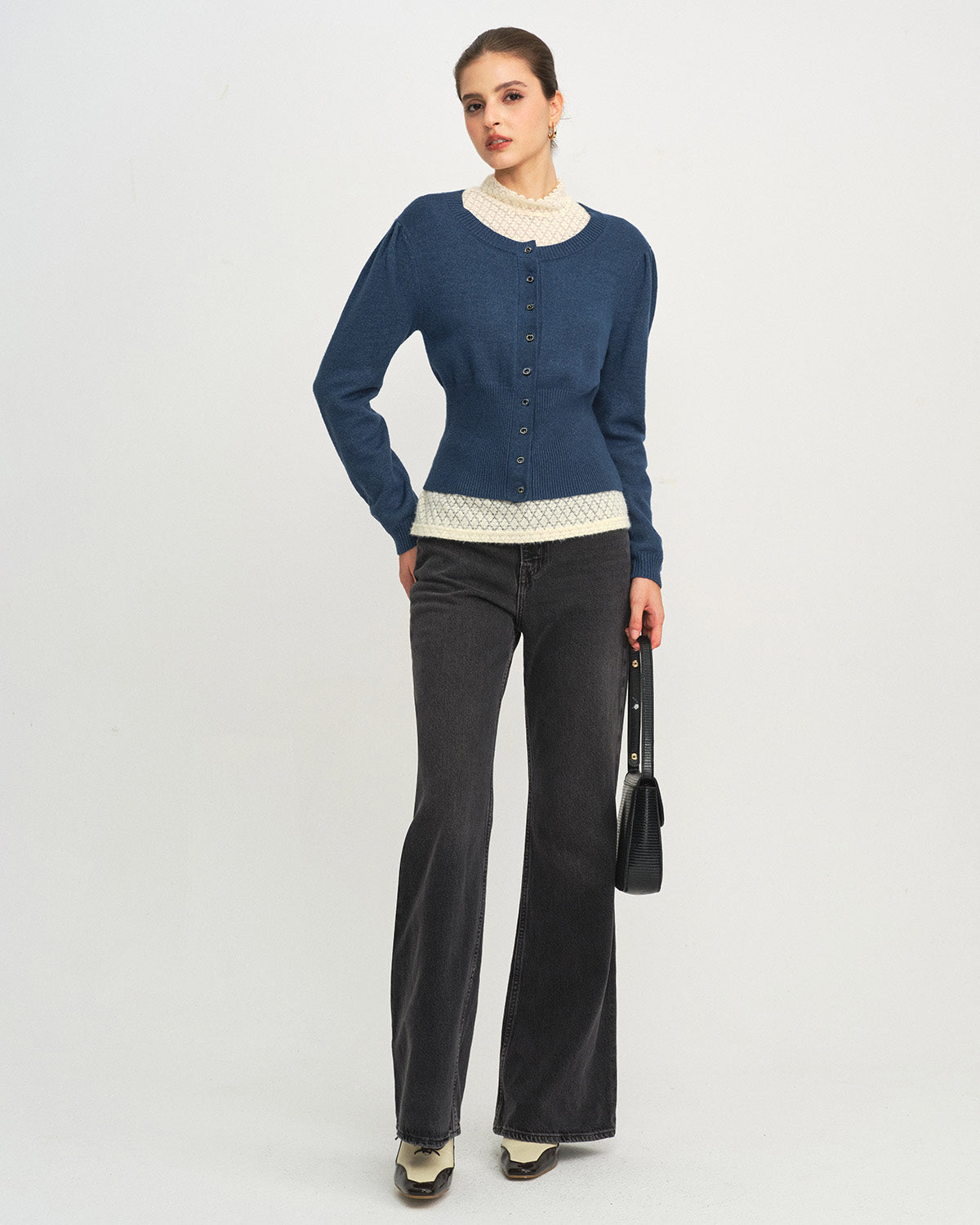 Women's Knitted Viscose Cardigans Tops - RIHOAS