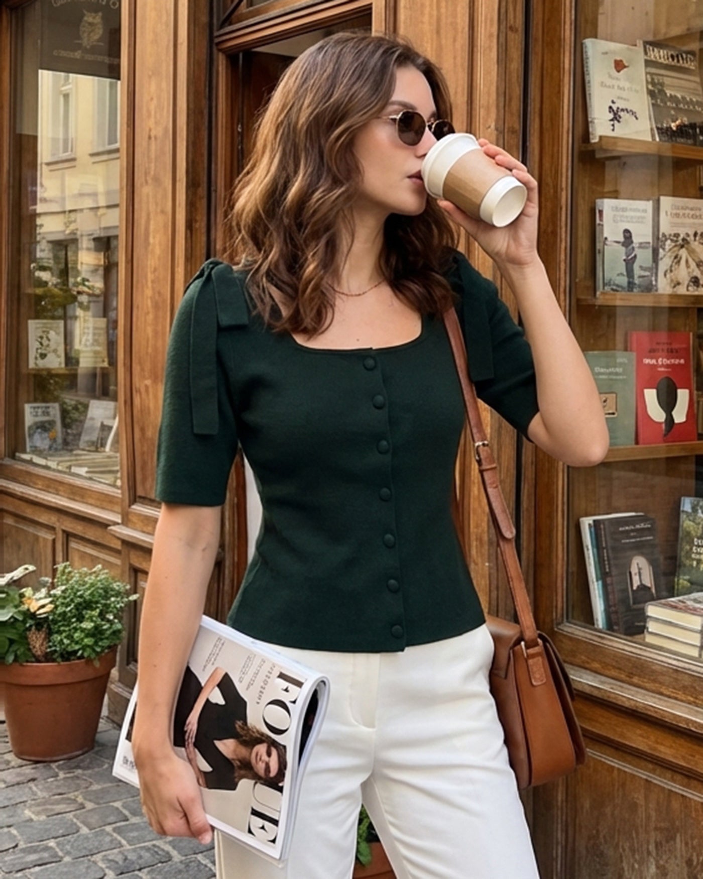 Women's Knitted Viscose Knit Cardigans Tops - RIHOAS