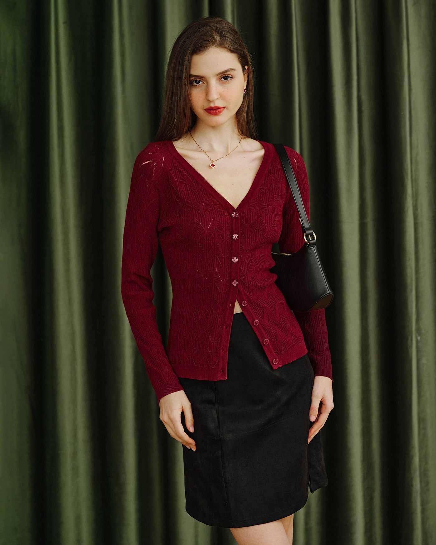 Women's Knitted Viscose Knits Cardigans Tops - RIHOAS