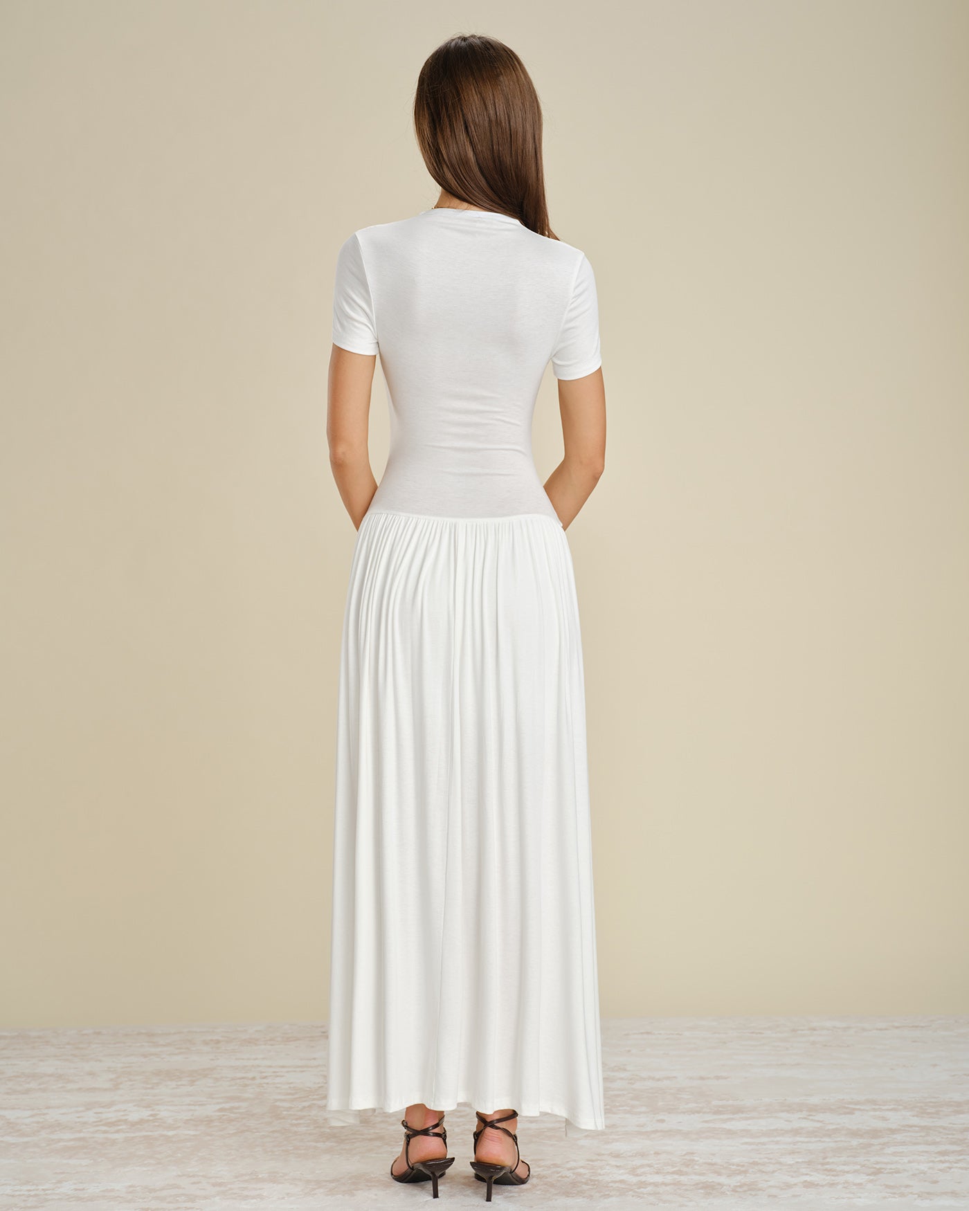 Women's Knitted Viscose Maxi Dress Dresses - RIHOAS