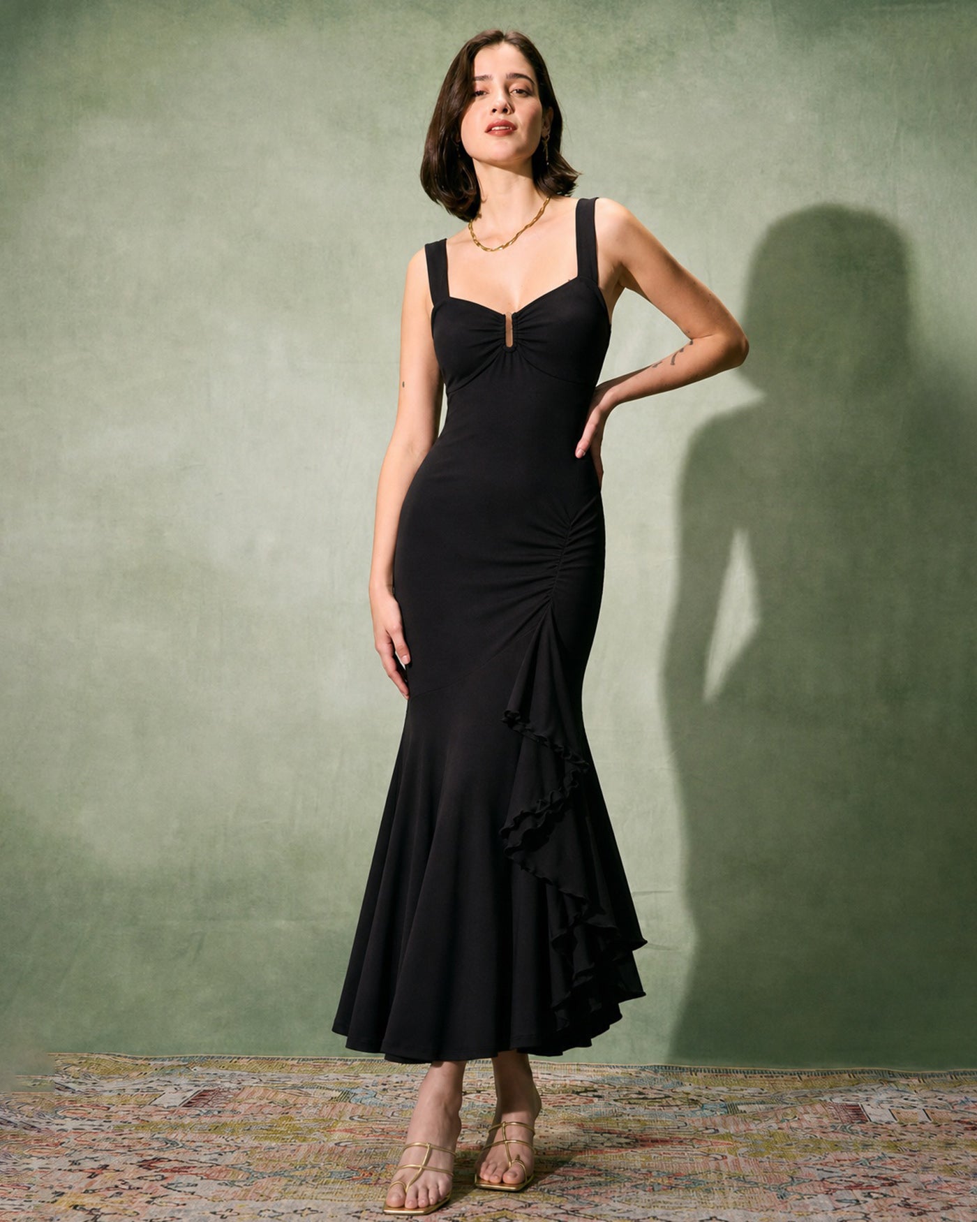 Women's Knitted Viscose Maxi Dresses Dresses - RIHOAS