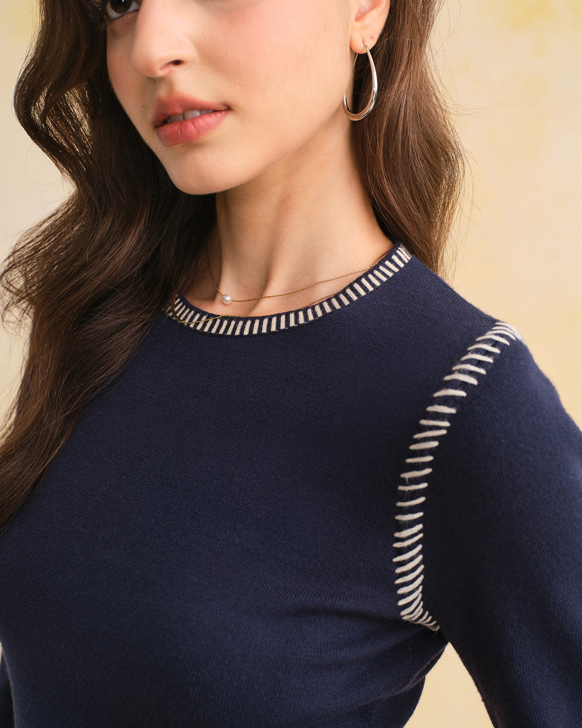 Women's Knitted Viscose Sweater Dress Dresses - RIHOAS