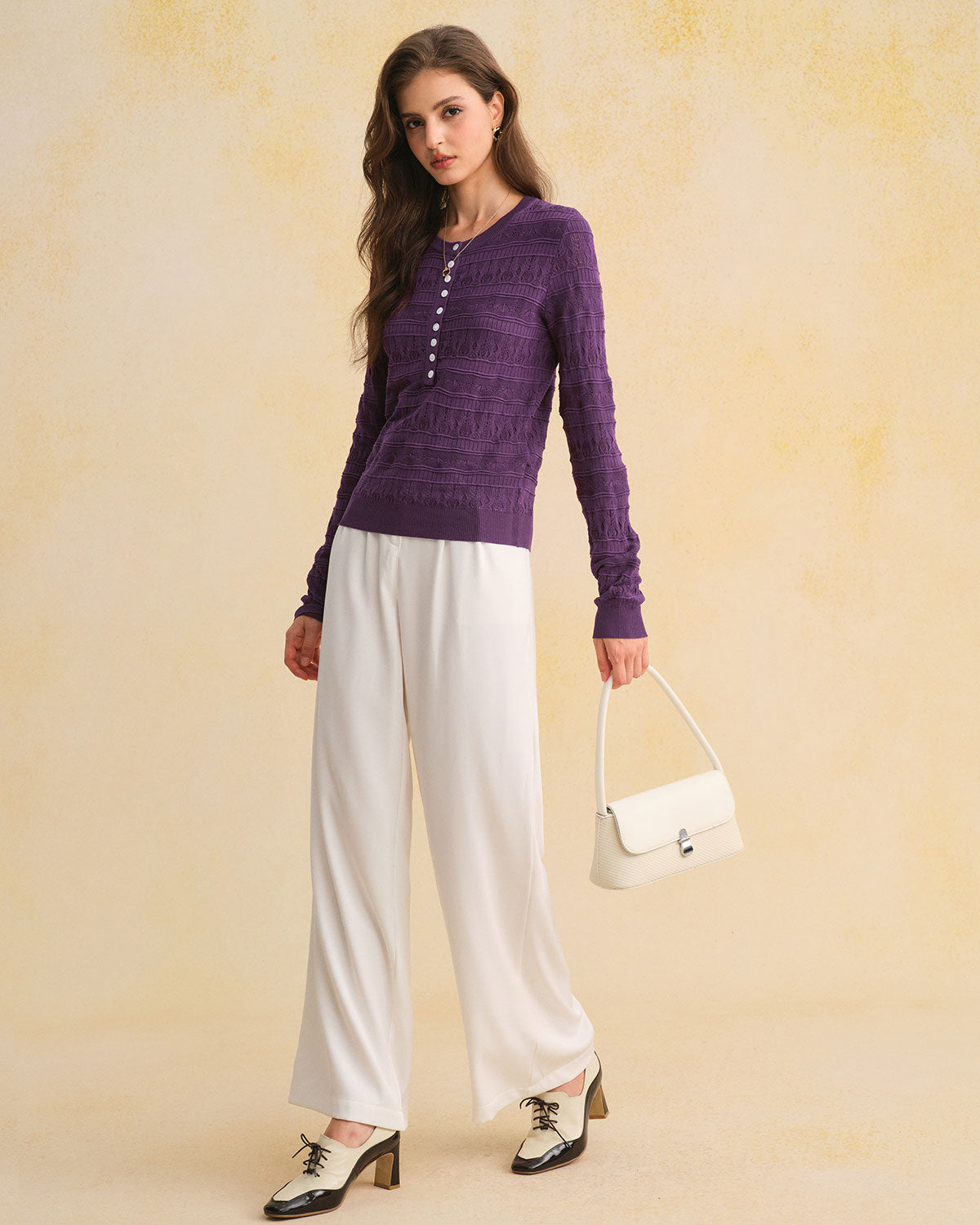 Women's Knitted Viscose Sweater Tops - RIHOAS