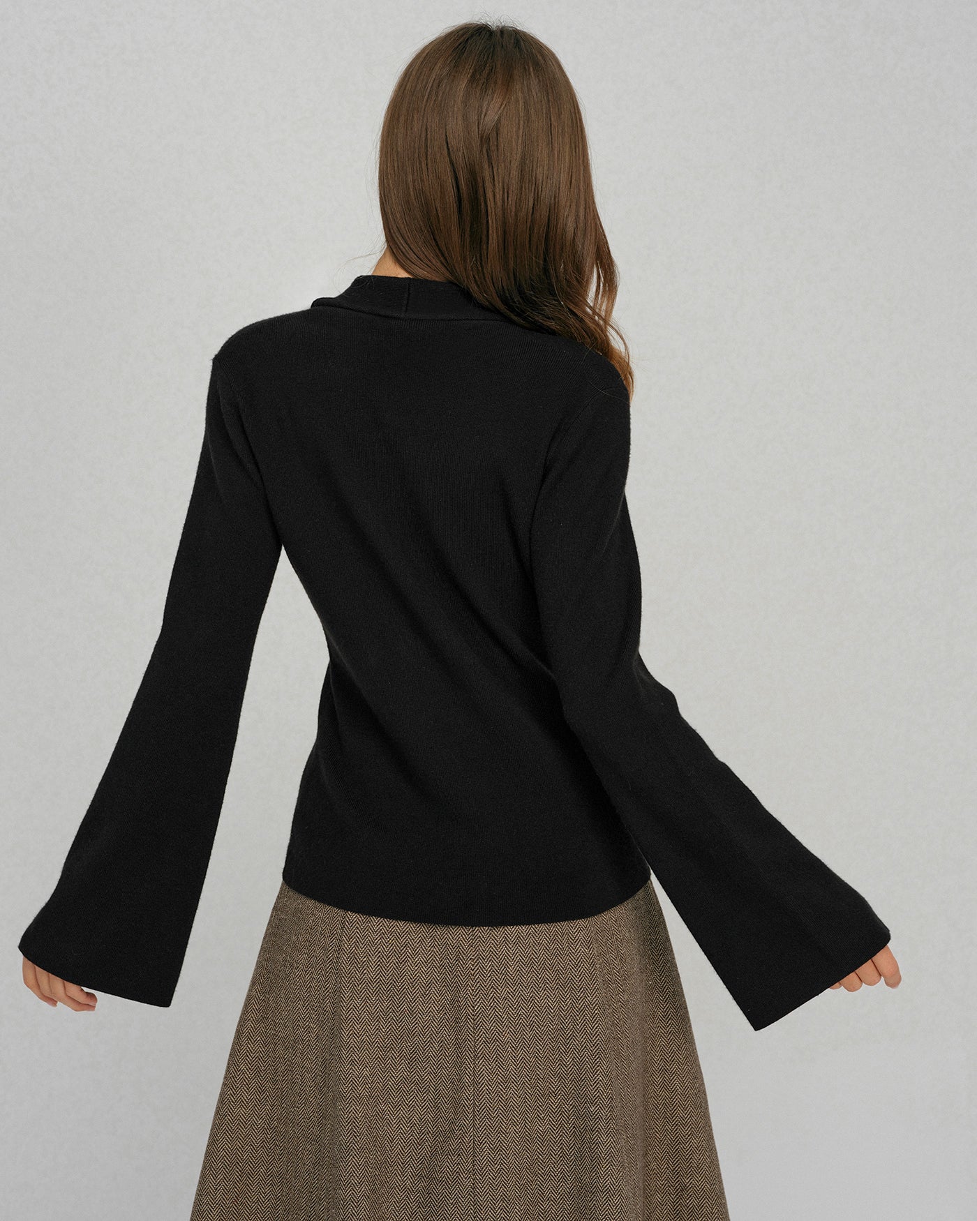 Women's Knitted Viscose Sweaters Tops - RIHOAS