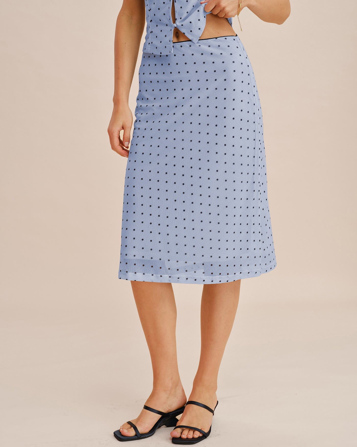 Women's Polyester Knit Skirt Bottoms - RIHOAS