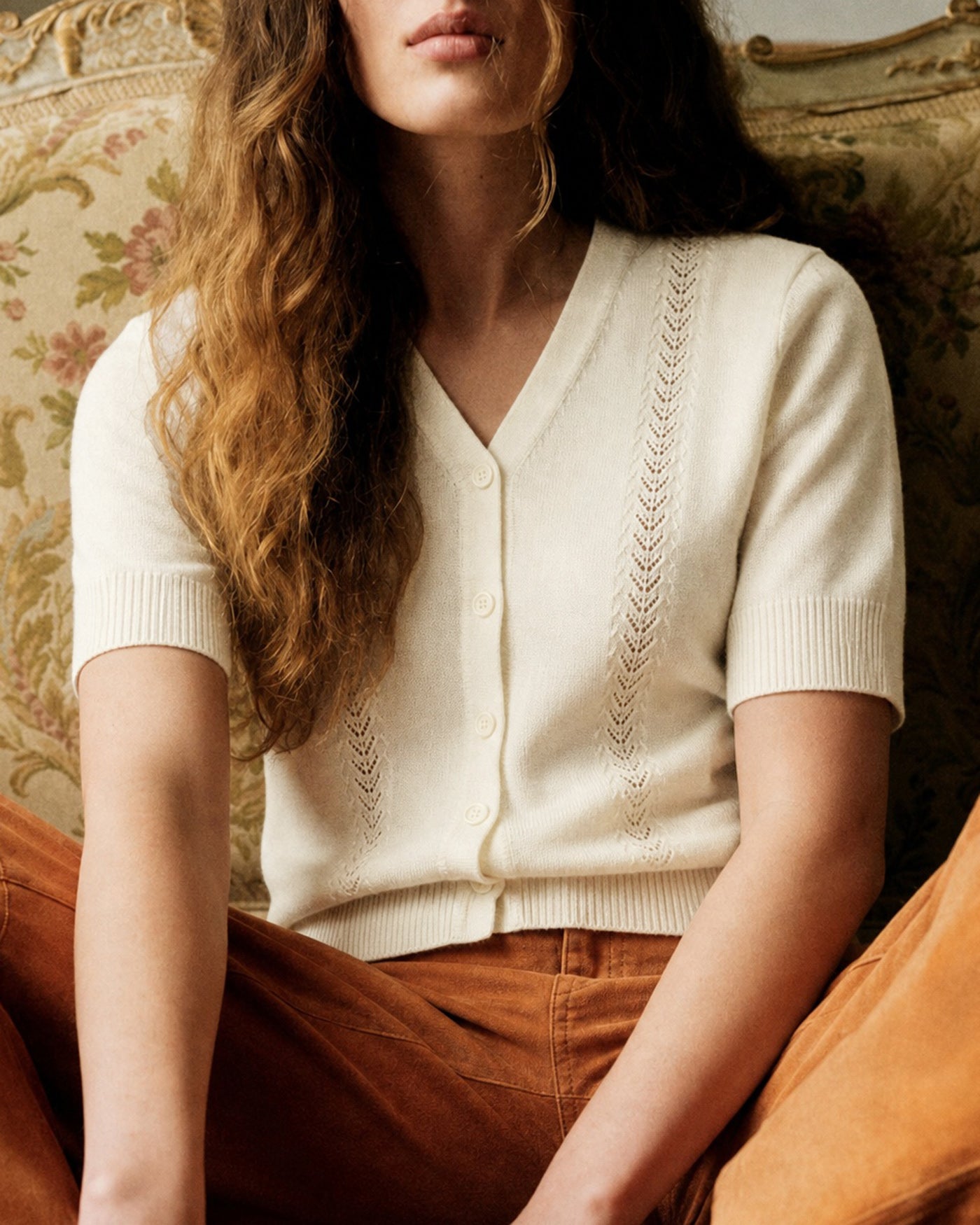 Women's Polyester Knit Sweater Tops - RIHOAS