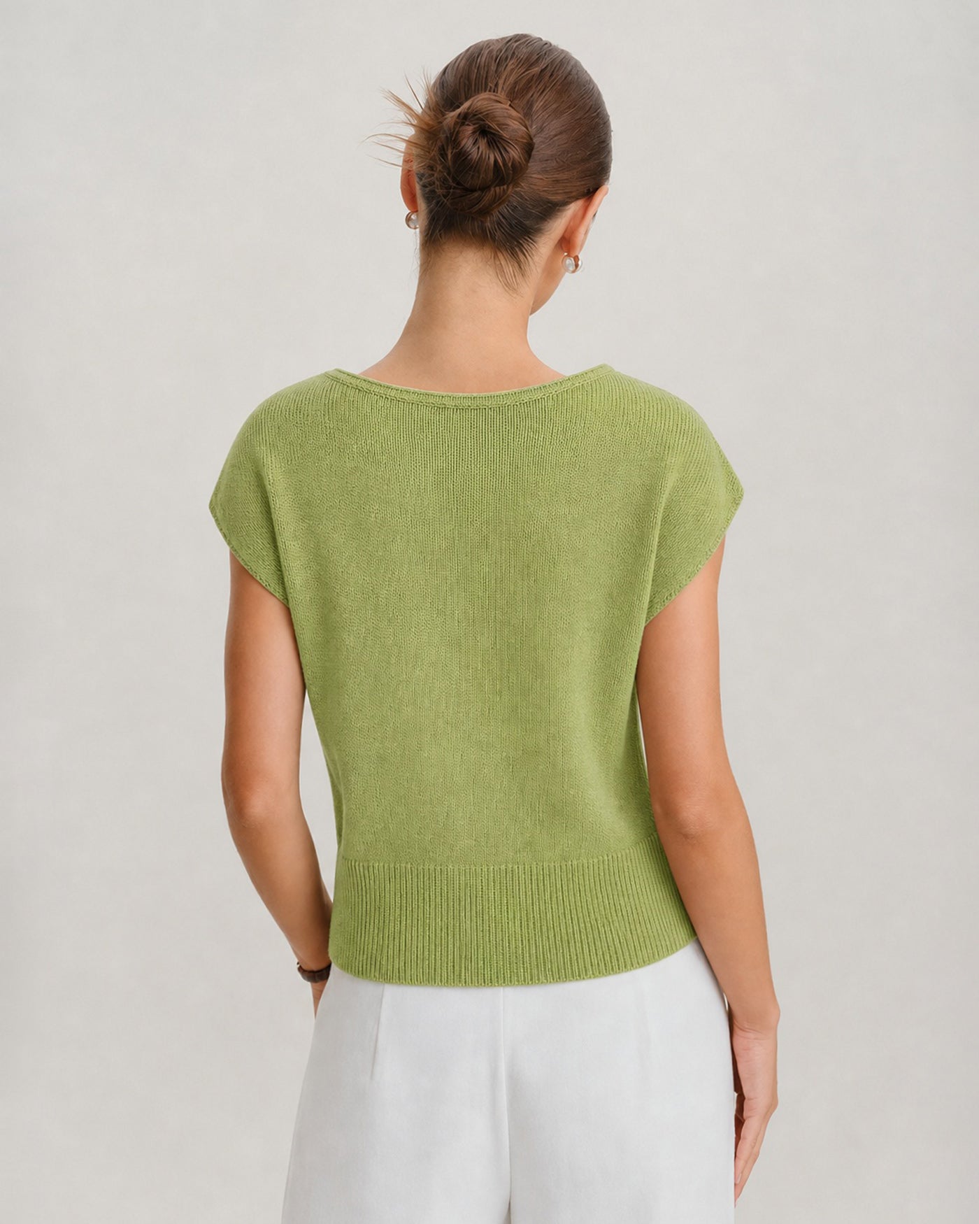 Women's Polyester Knit Sweater Tops - RIHOAS