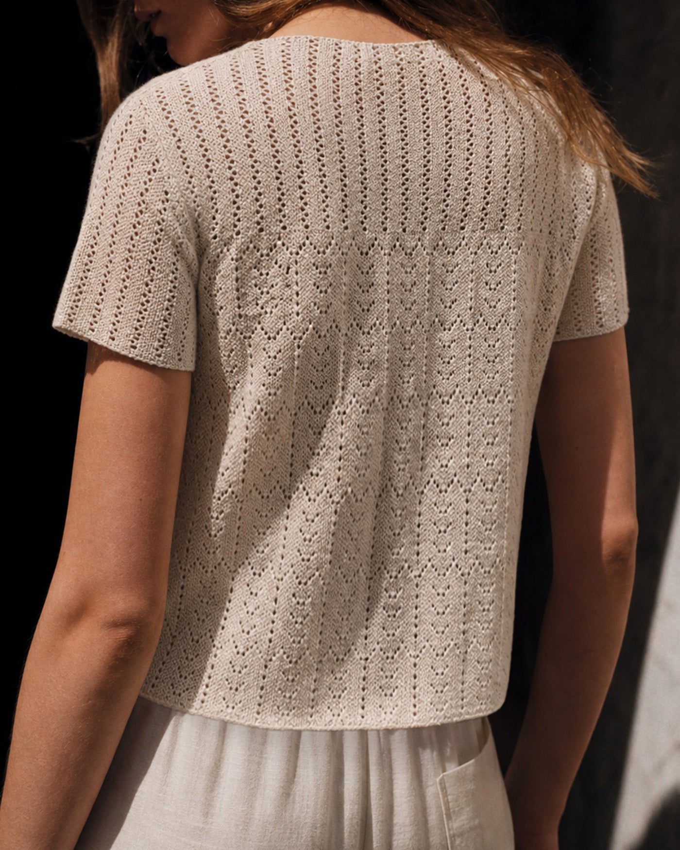 Women's Polyester Knit Sweater Tops - RIHOAS