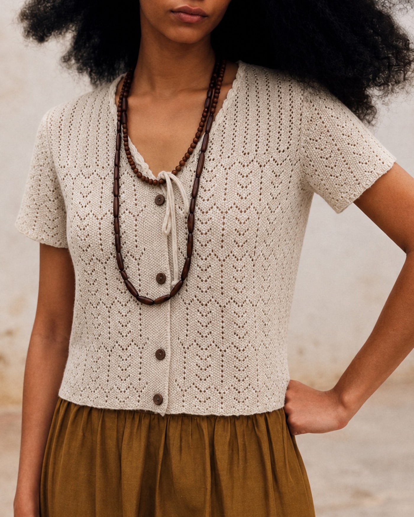 Women's Polyester Knit Sweater Tops - RIHOAS