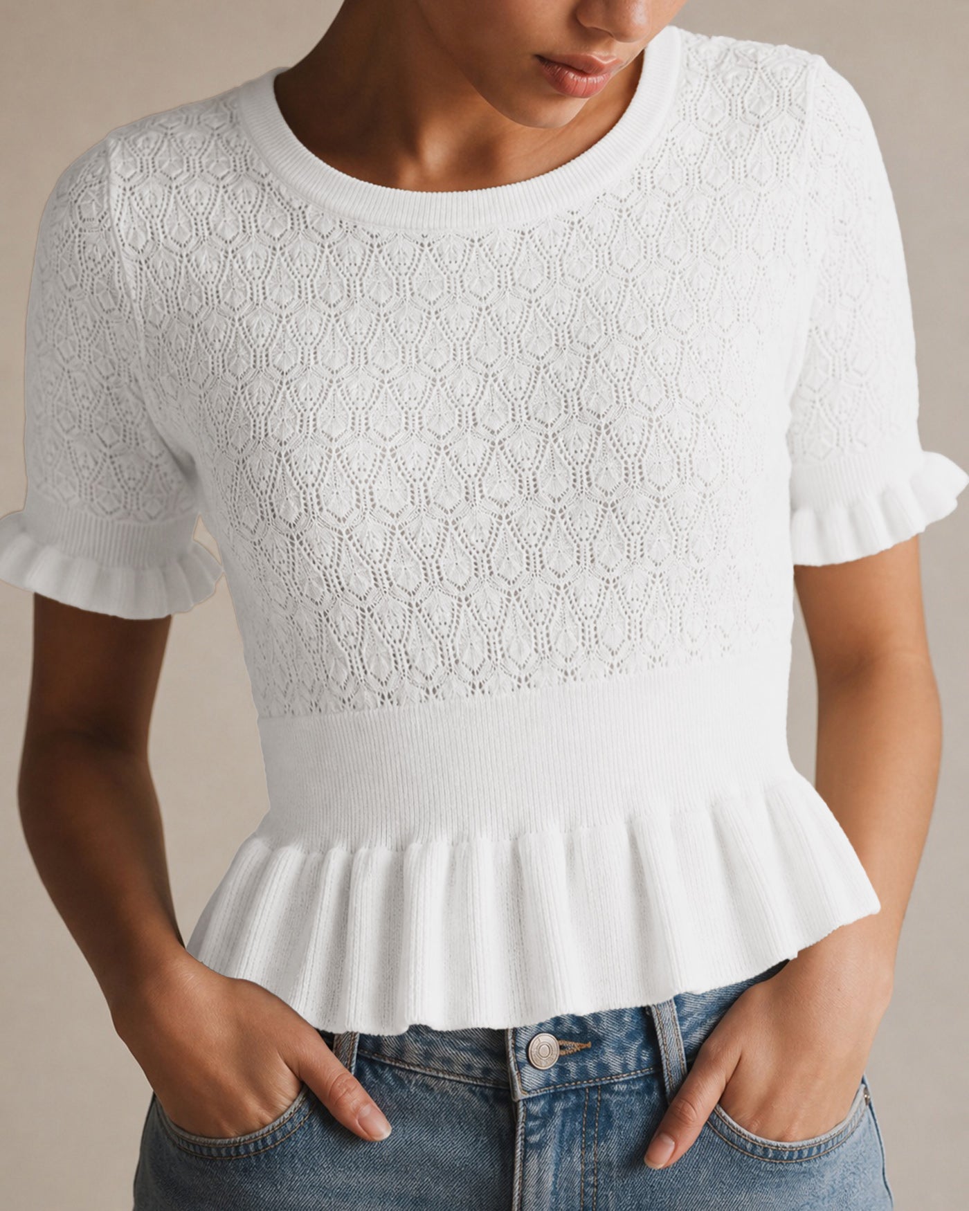 Women's Polyester Knit Top Tops - RIHOAS