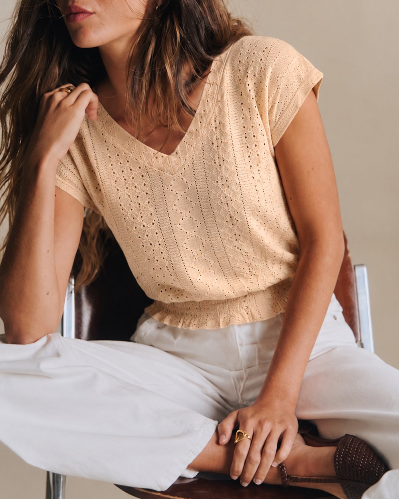 Women's Polyester Knit Top Tops - RIHOAS