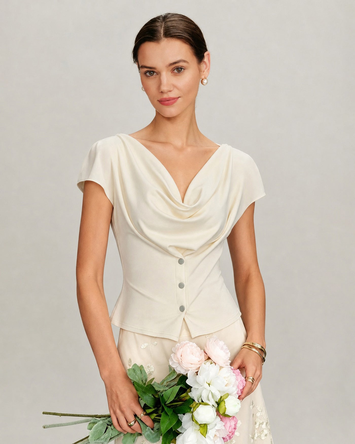 Women's Polyester Knit Top Tops - RIHOAS