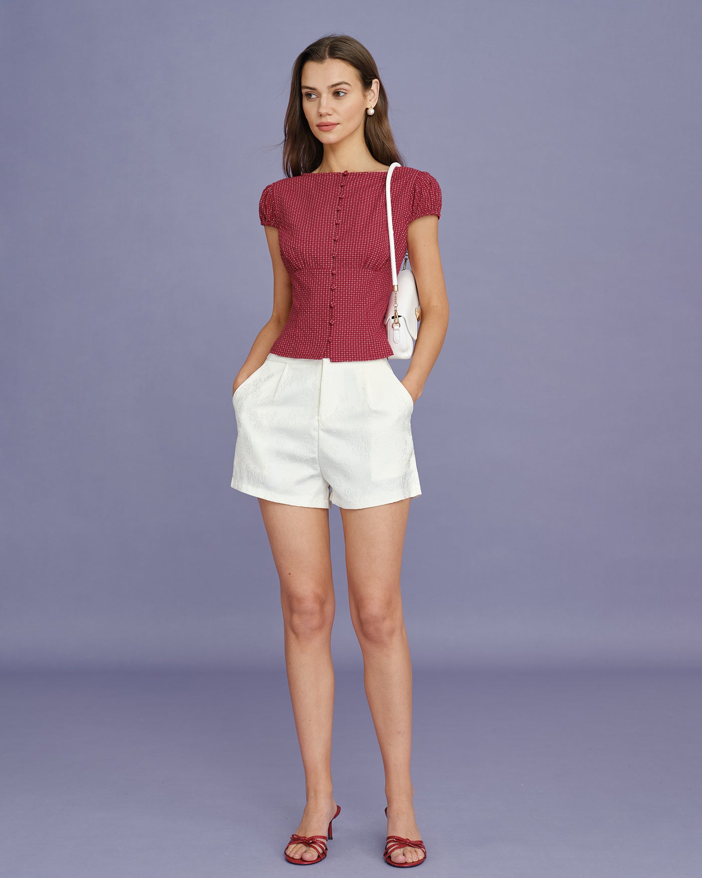 Women's Woven Cotton Blouses Tops - RIHOAS