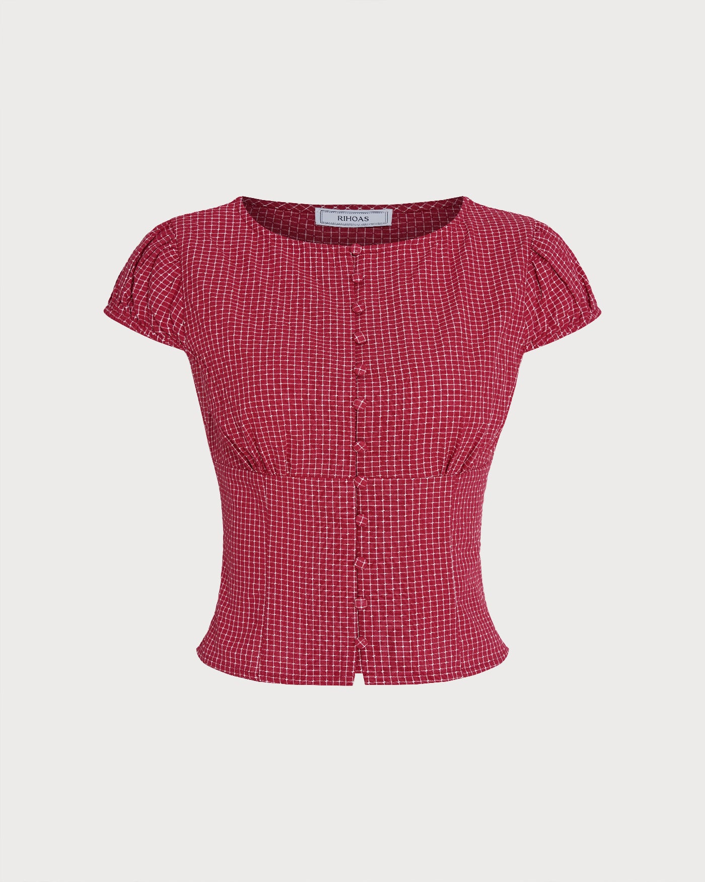 Women's Woven Cotton Blouses Tops - RIHOAS