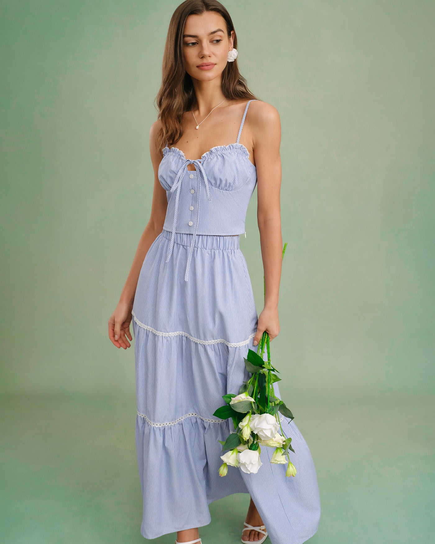Women's Woven Cotton Camis Tops - RIHOAS