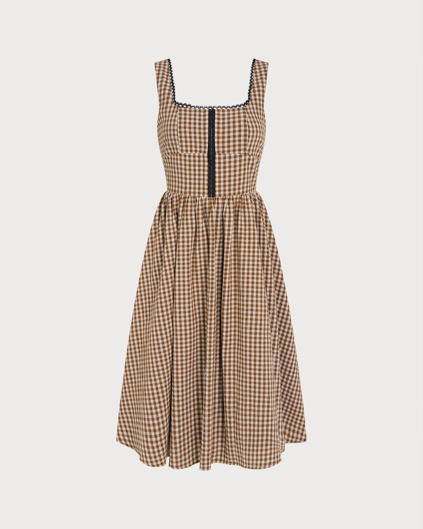 Women's Woven Cotton Midi Dress Dresses - RIHOAS