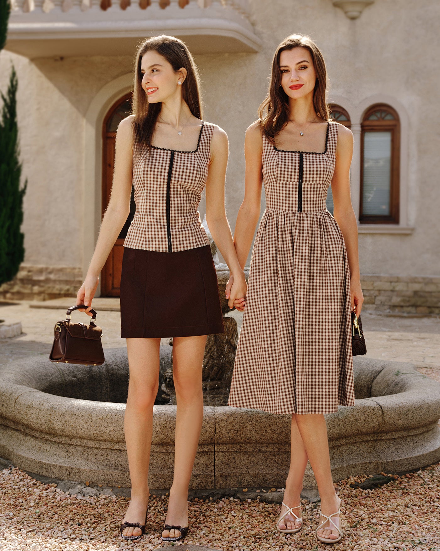 Women's Woven Cotton Midi Dress Dresses - RIHOAS