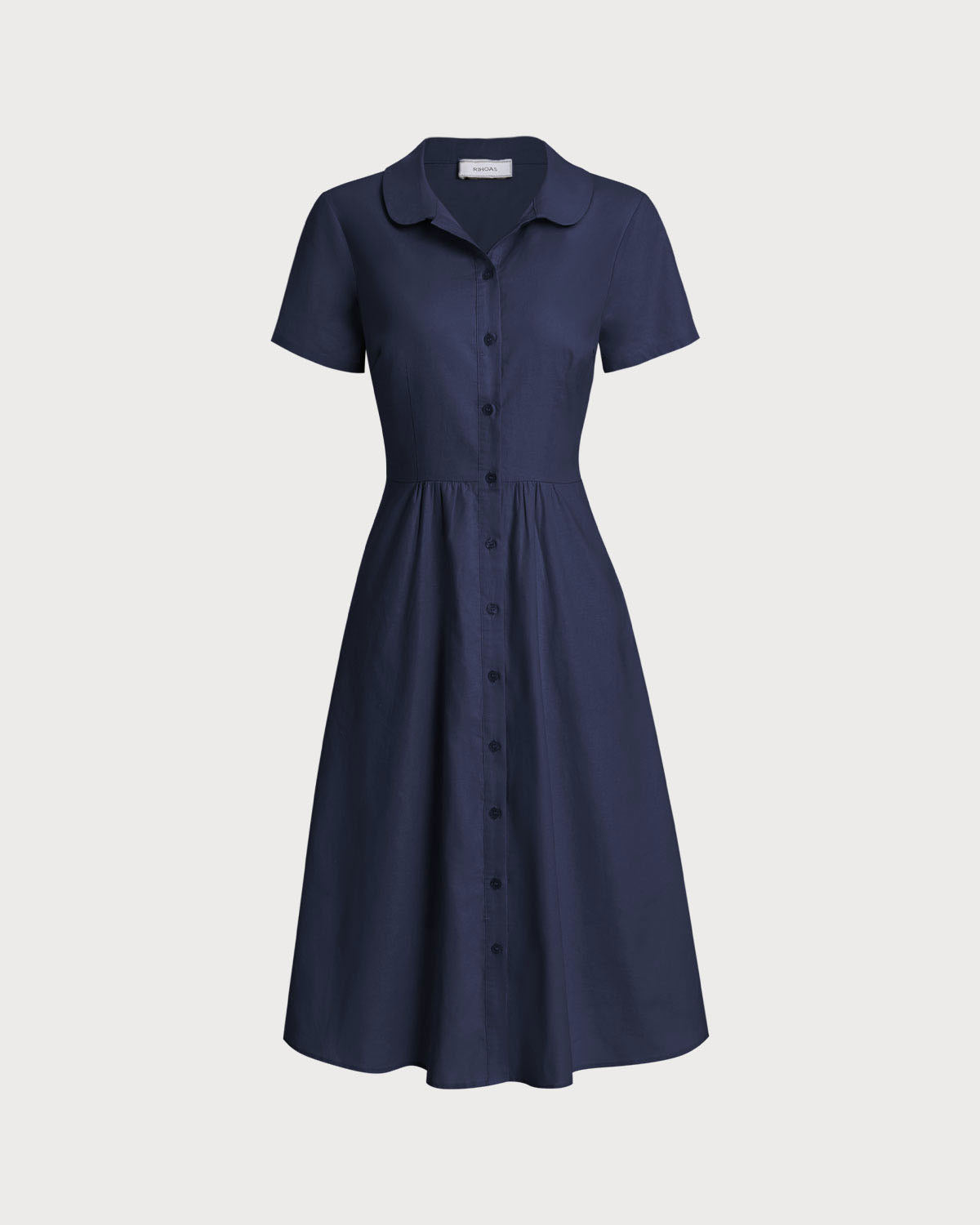 Women's Woven Cotton Midi Dresses Dresses - RIHOAS