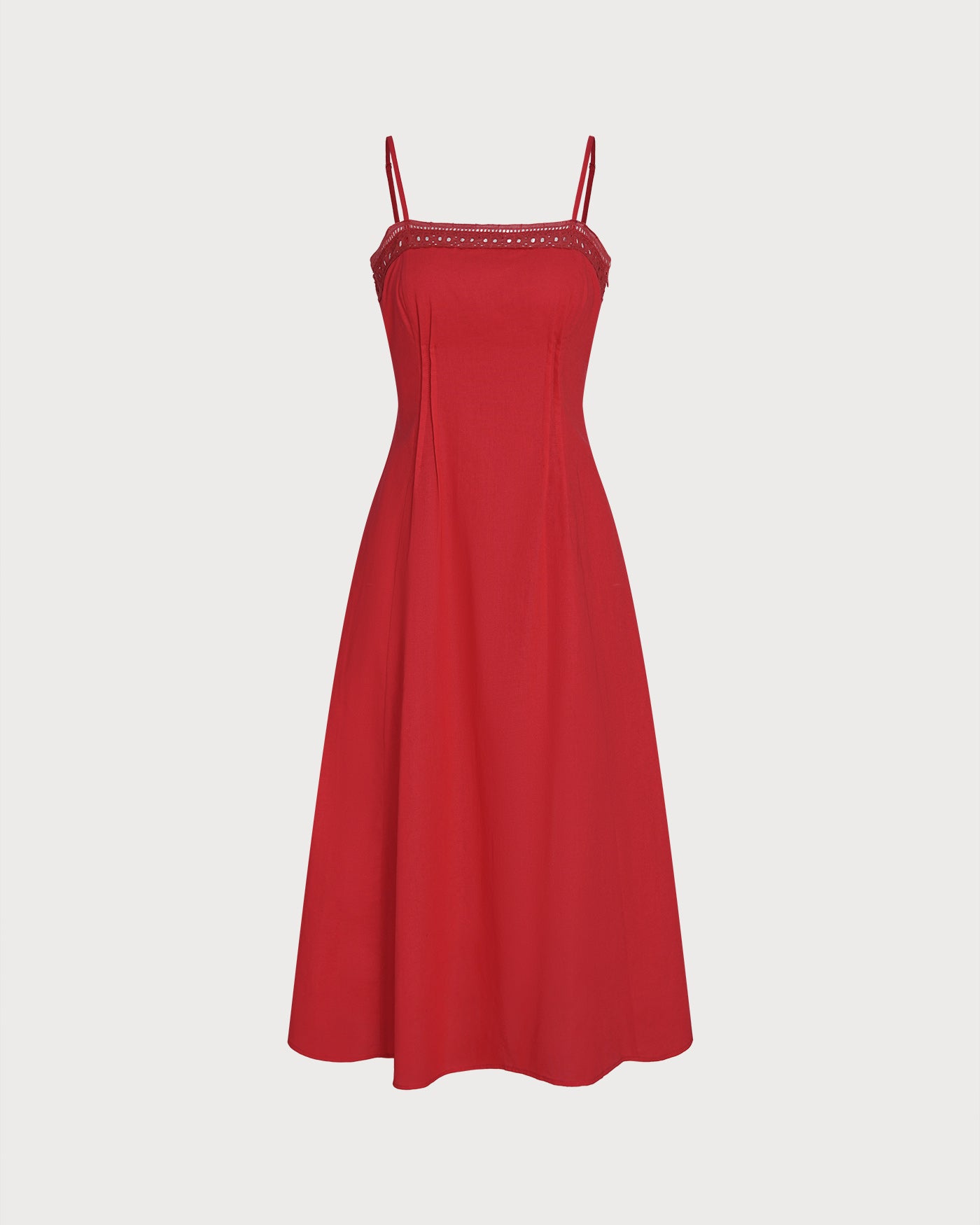 Women's Woven Cotton Midi Dresses Dresses - RIHOAS
