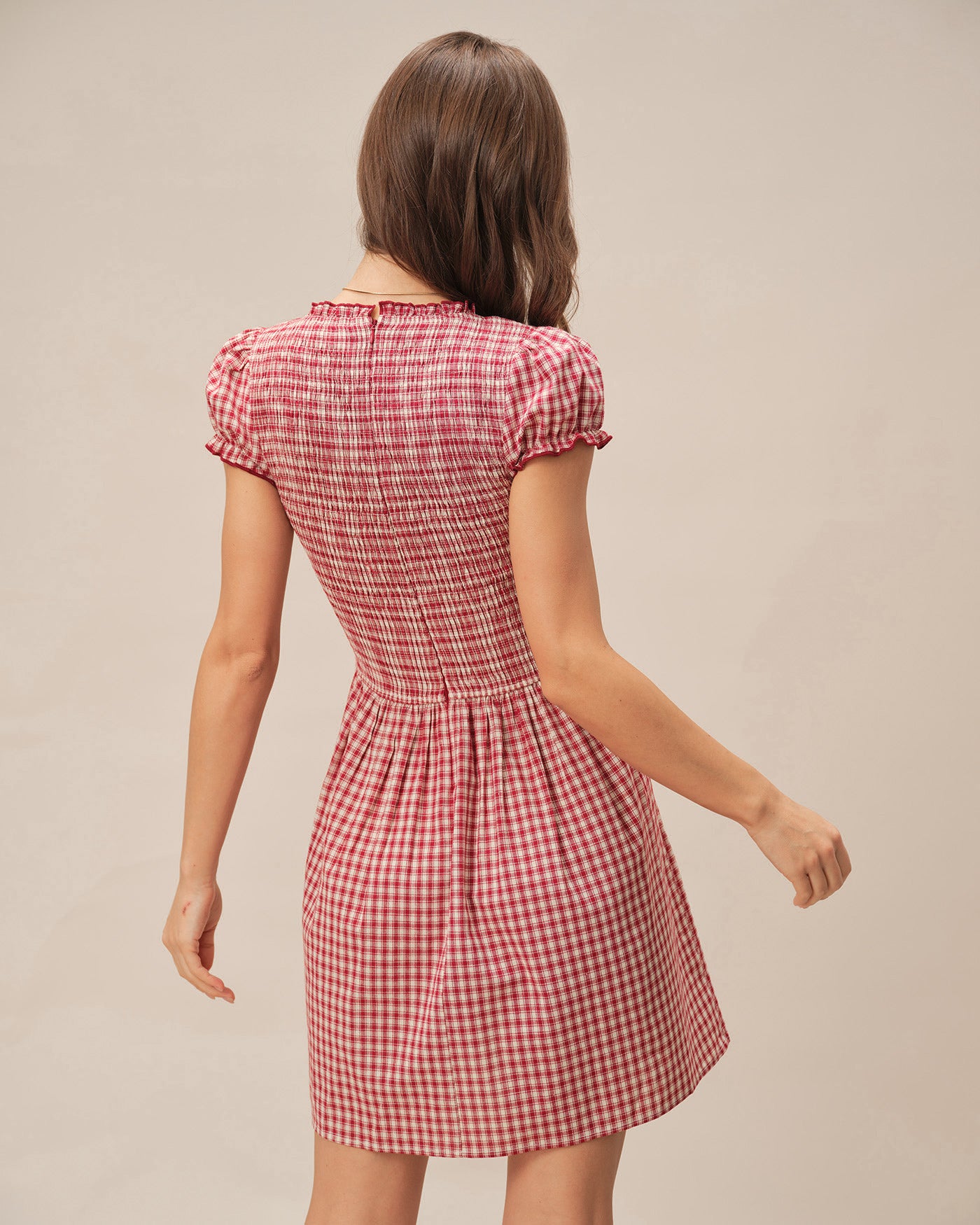 Women's Woven Cotton Mini Dress Dresses - RIHOAS