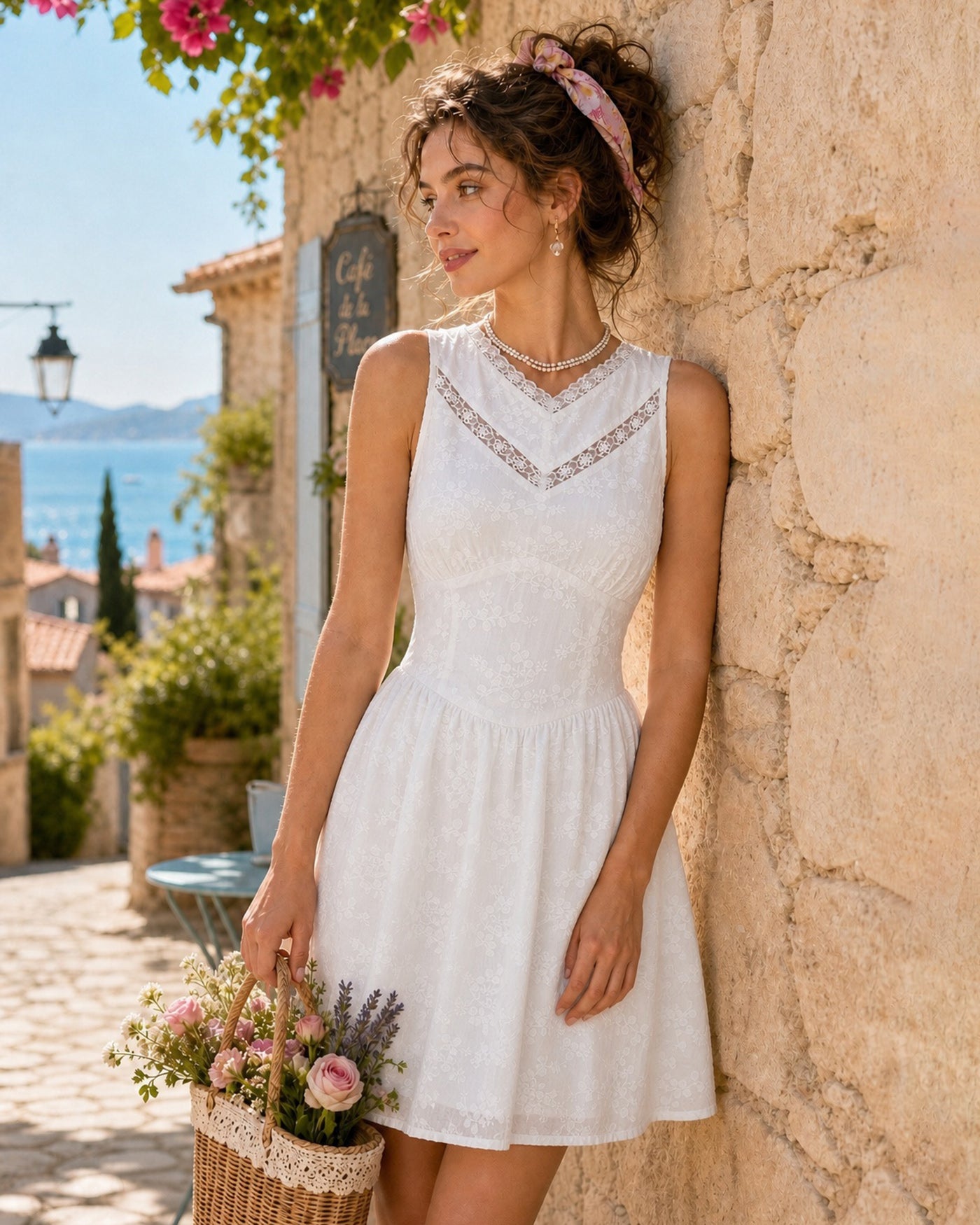 Women's Woven Cotton Mini Dresses Dresses - RIHOAS