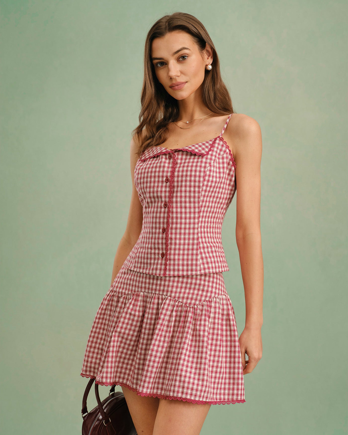 Women's Woven Cotton Skirt Bottoms - RIHOAS