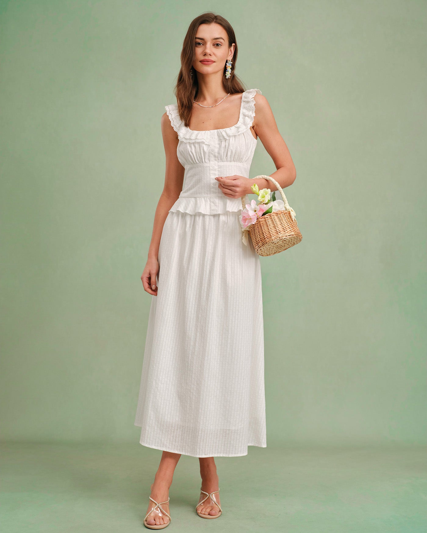 Women's Woven Cotton Skirt Bottoms - RIHOAS