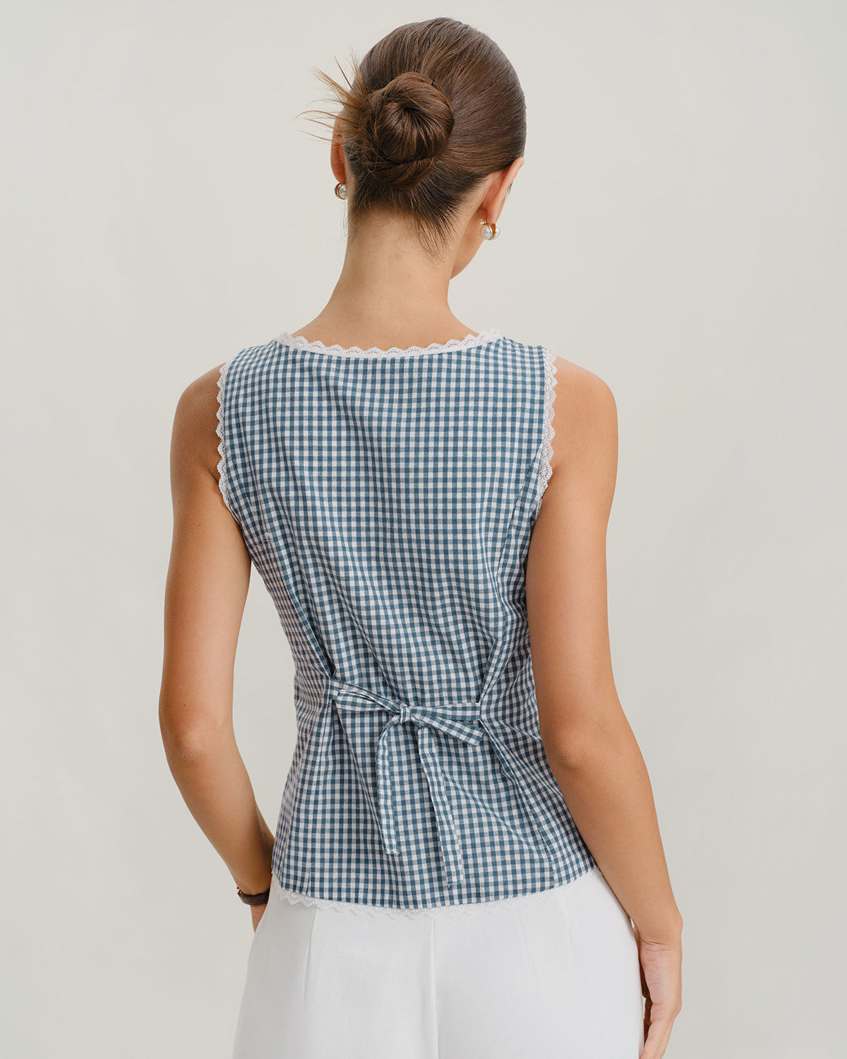 Women's Woven Cotton Tank Top Tops - RIHOAS