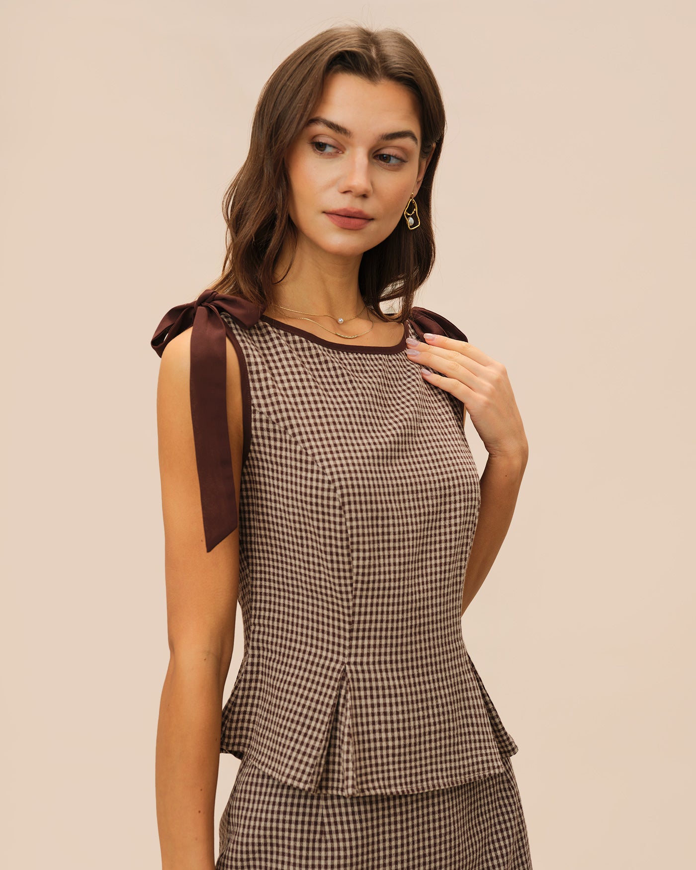 Women's Woven Cotton Tank Tops Tops - RIHOAS