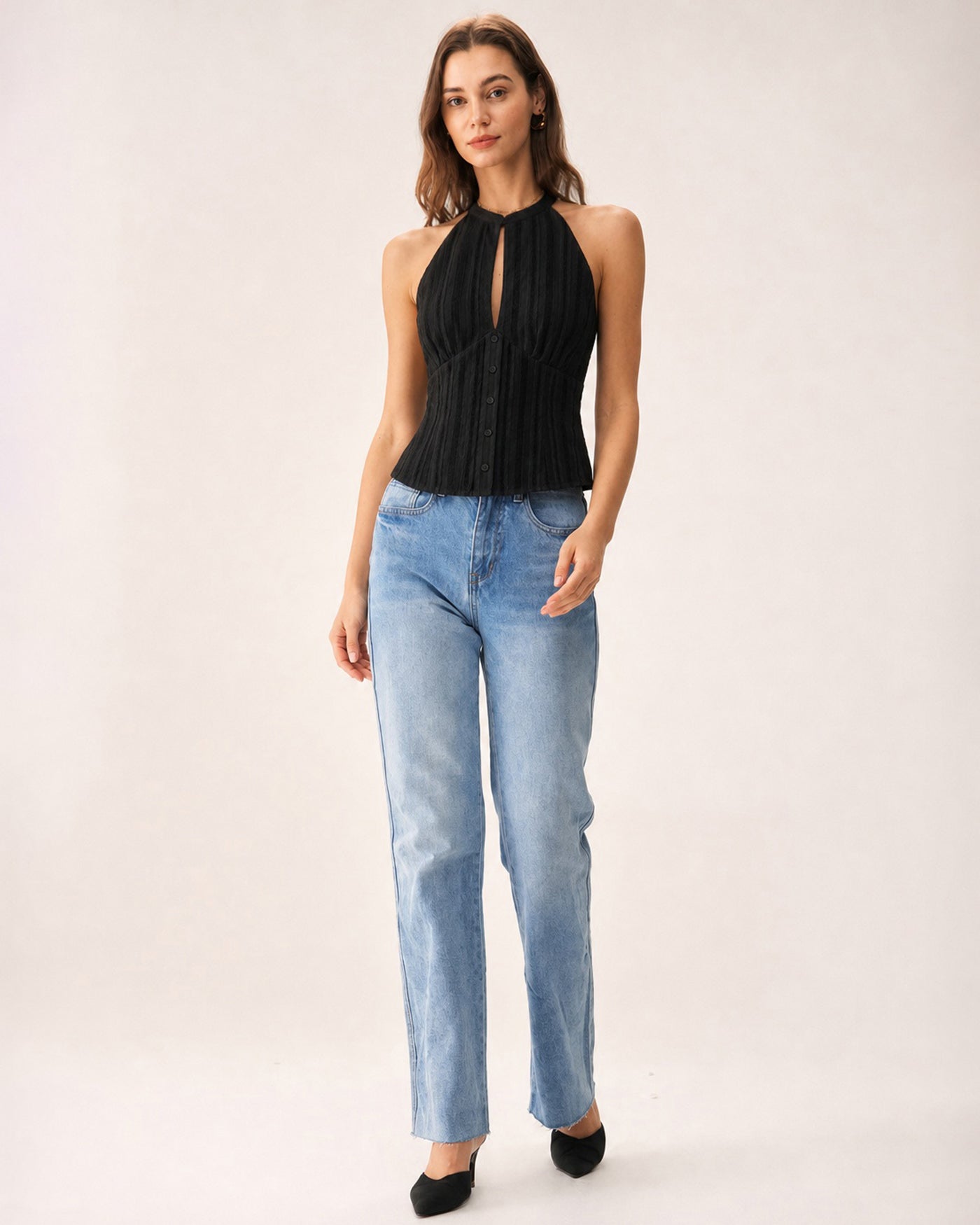 Women's Woven Cotton Tank Tops Tops - RIHOAS