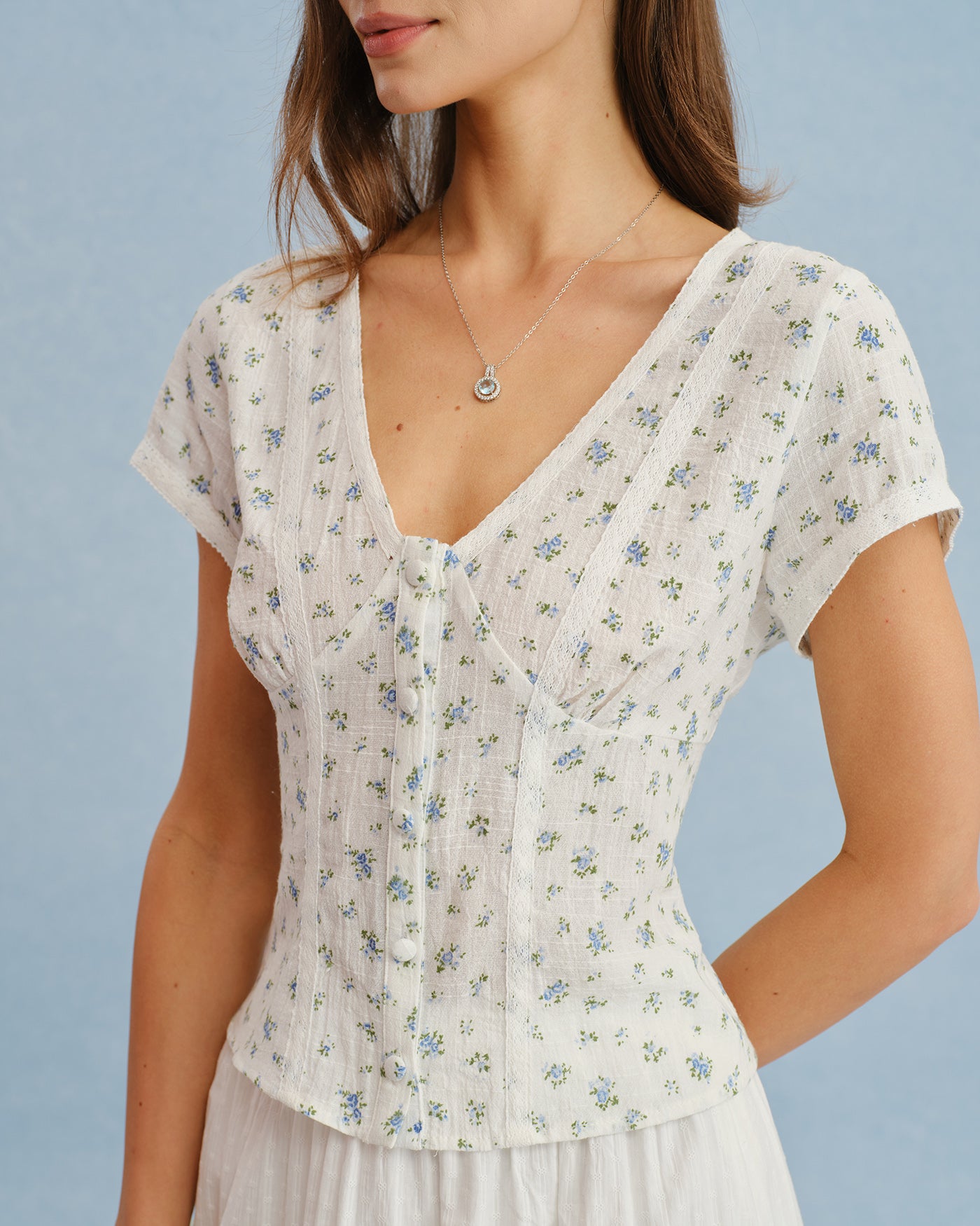 Women's Woven Cotton Top Tops - RIHOAS